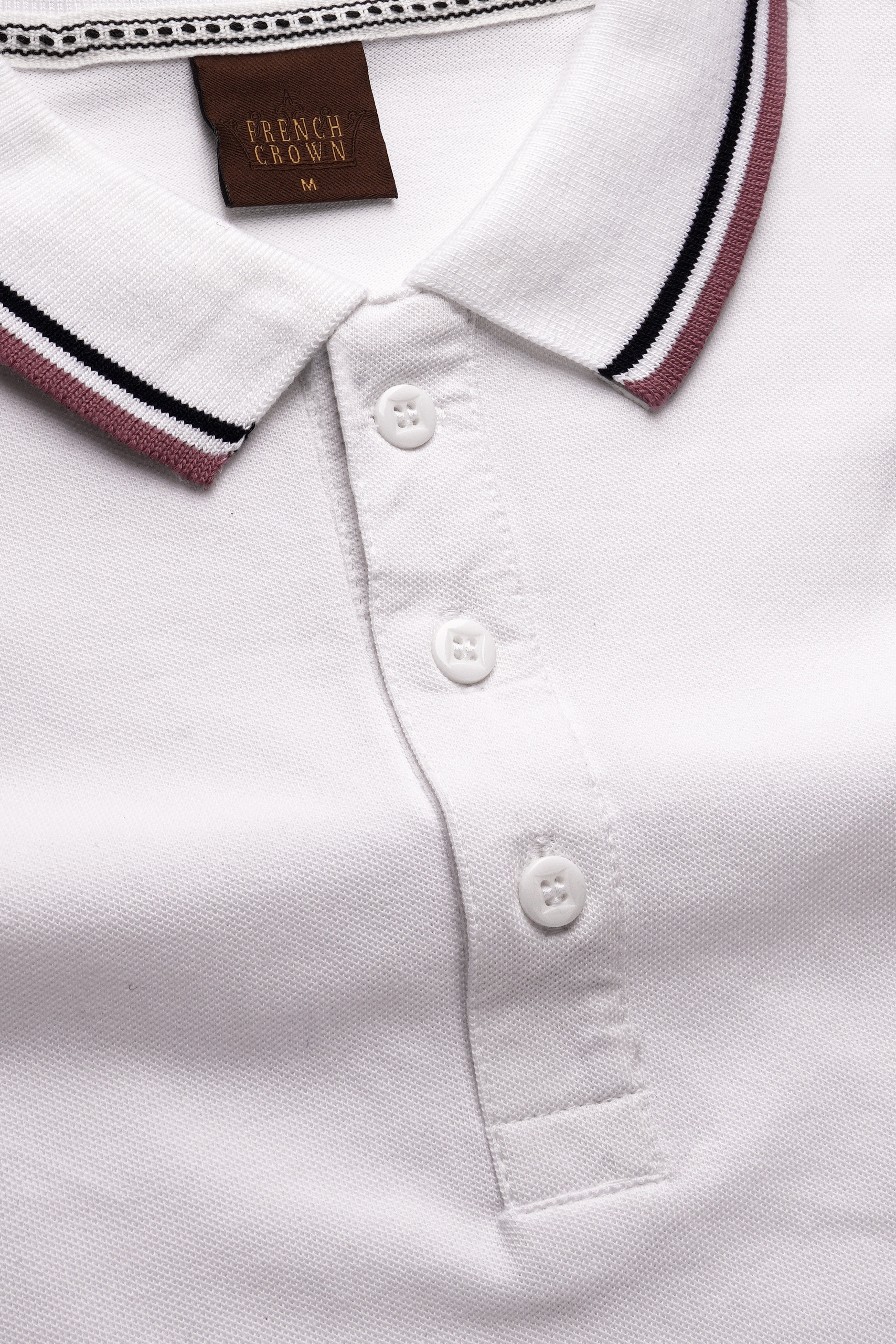 Candoro-Bright White Super Soft Premium Cotton Pique Polo