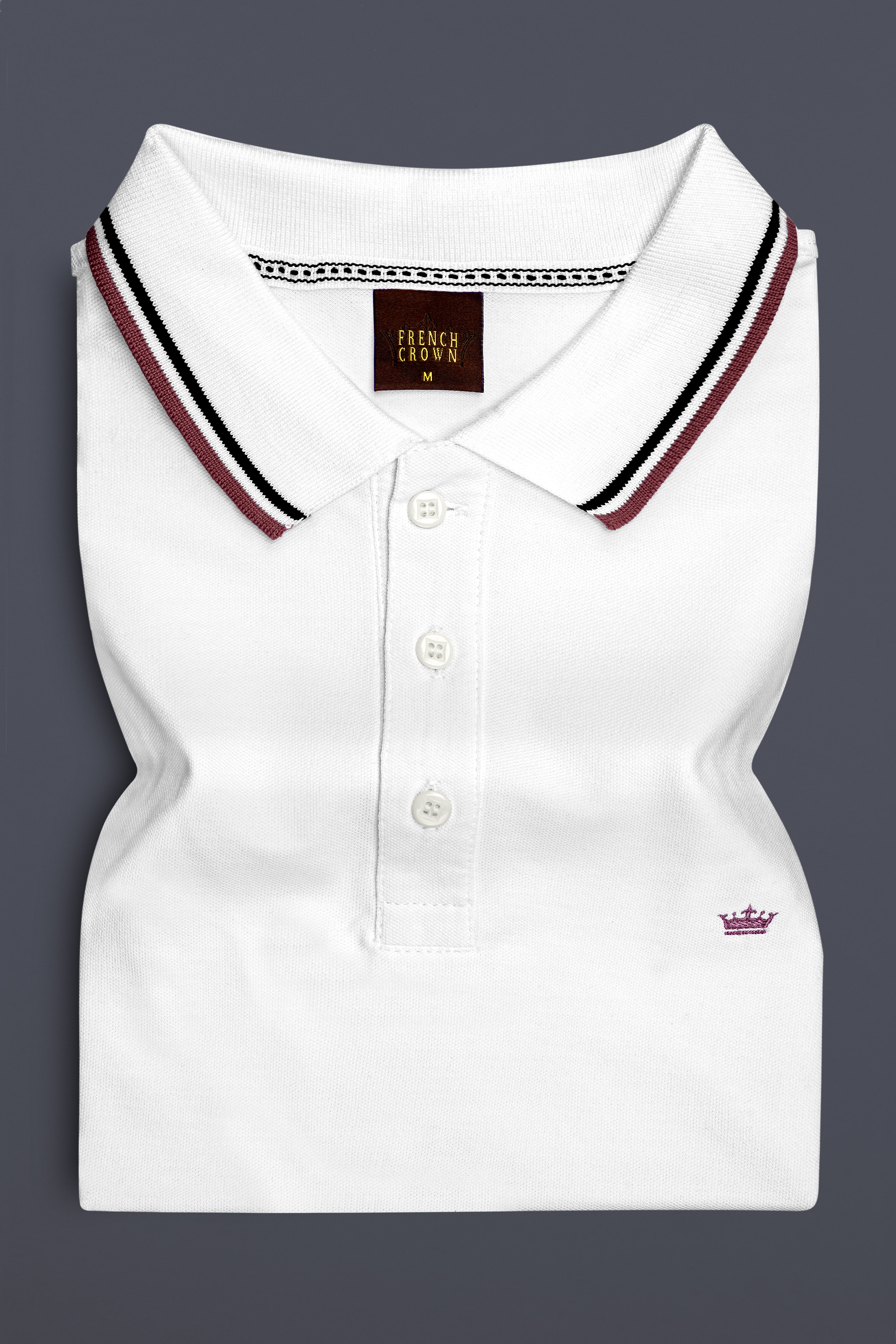 Candoro-Bright White Super Soft Premium Cotton Pique Polo