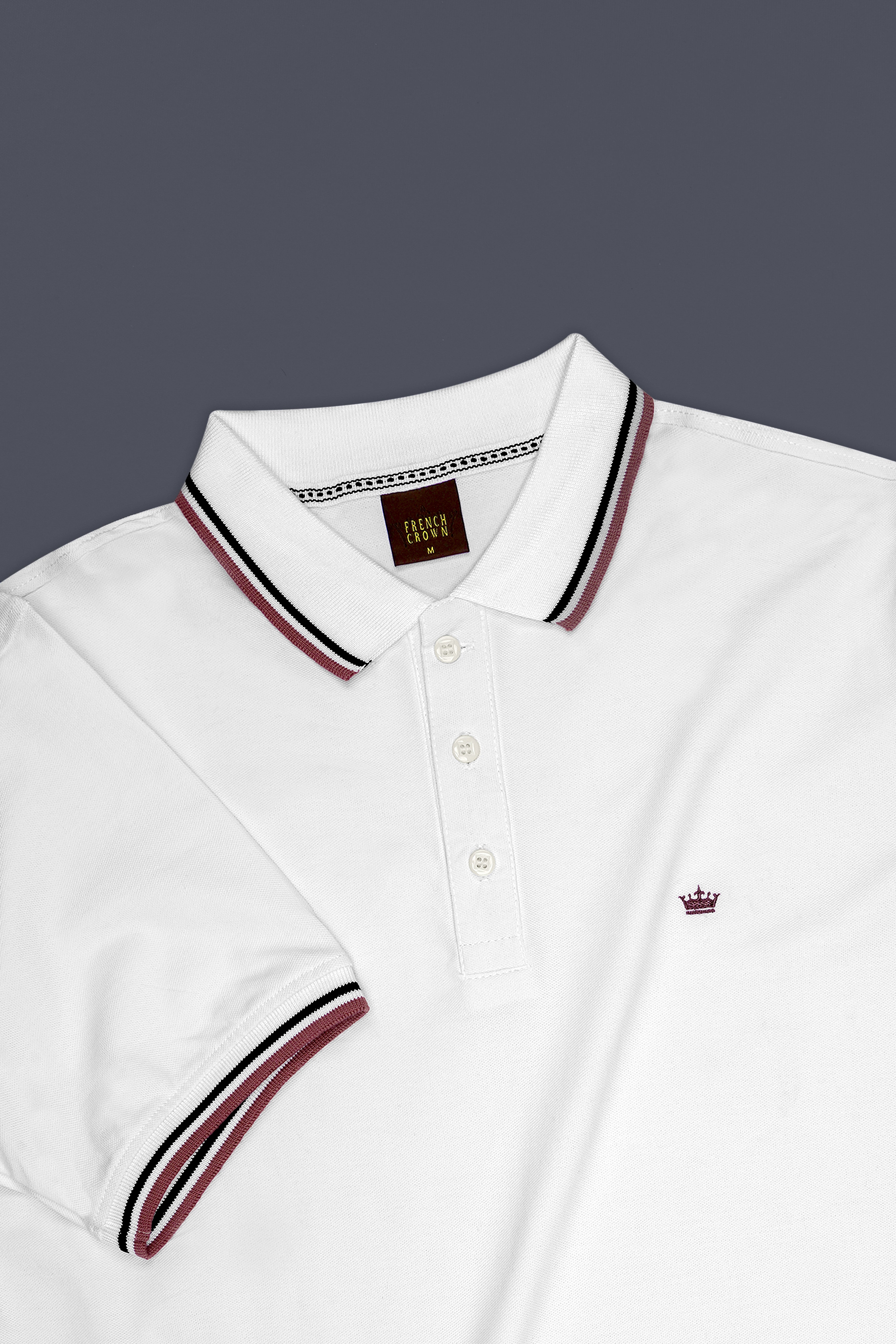 Candoro-Bright White Super Soft Premium Cotton Pique Polo