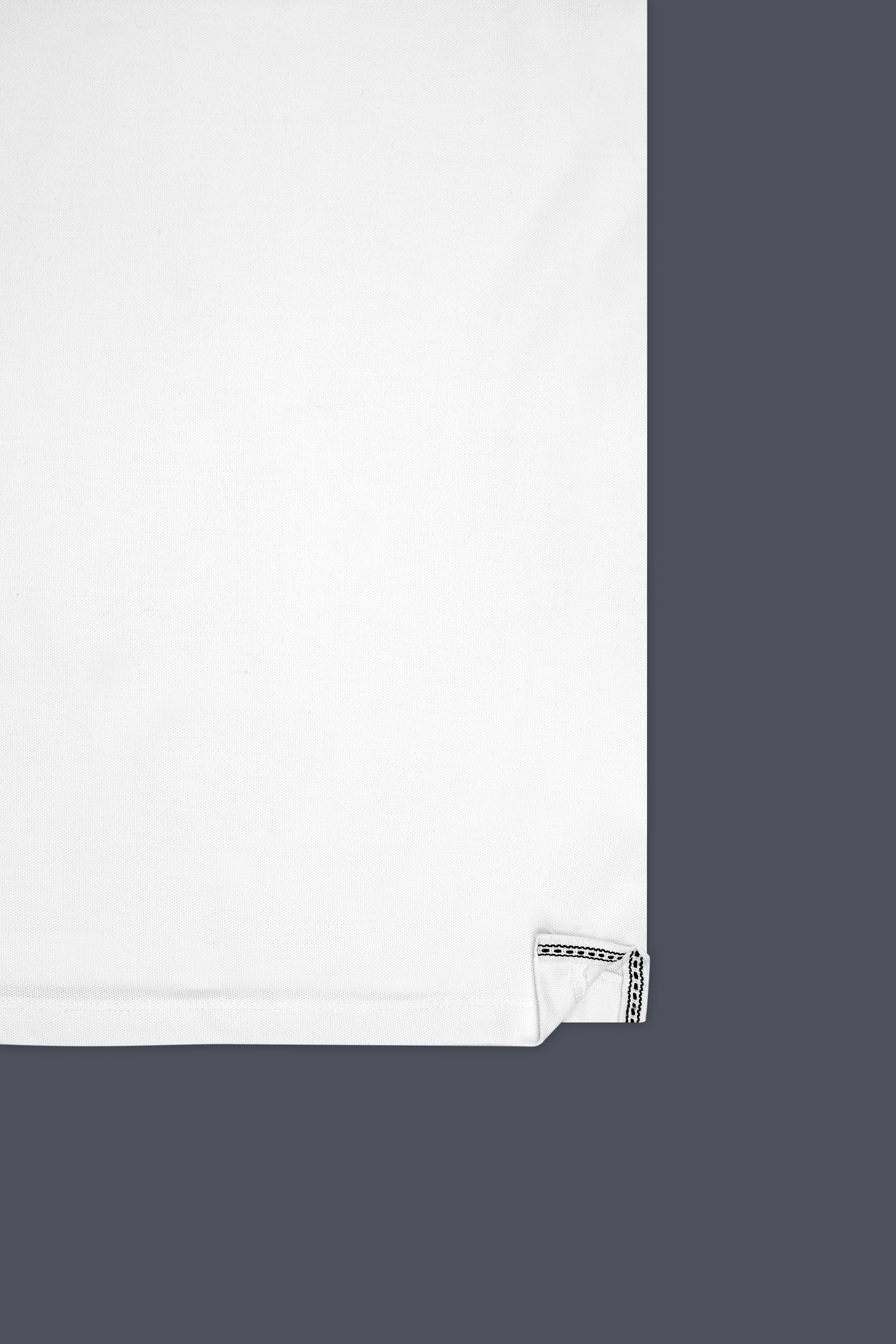 Candoro-Bright White Super Soft Premium Cotton Pique Polo