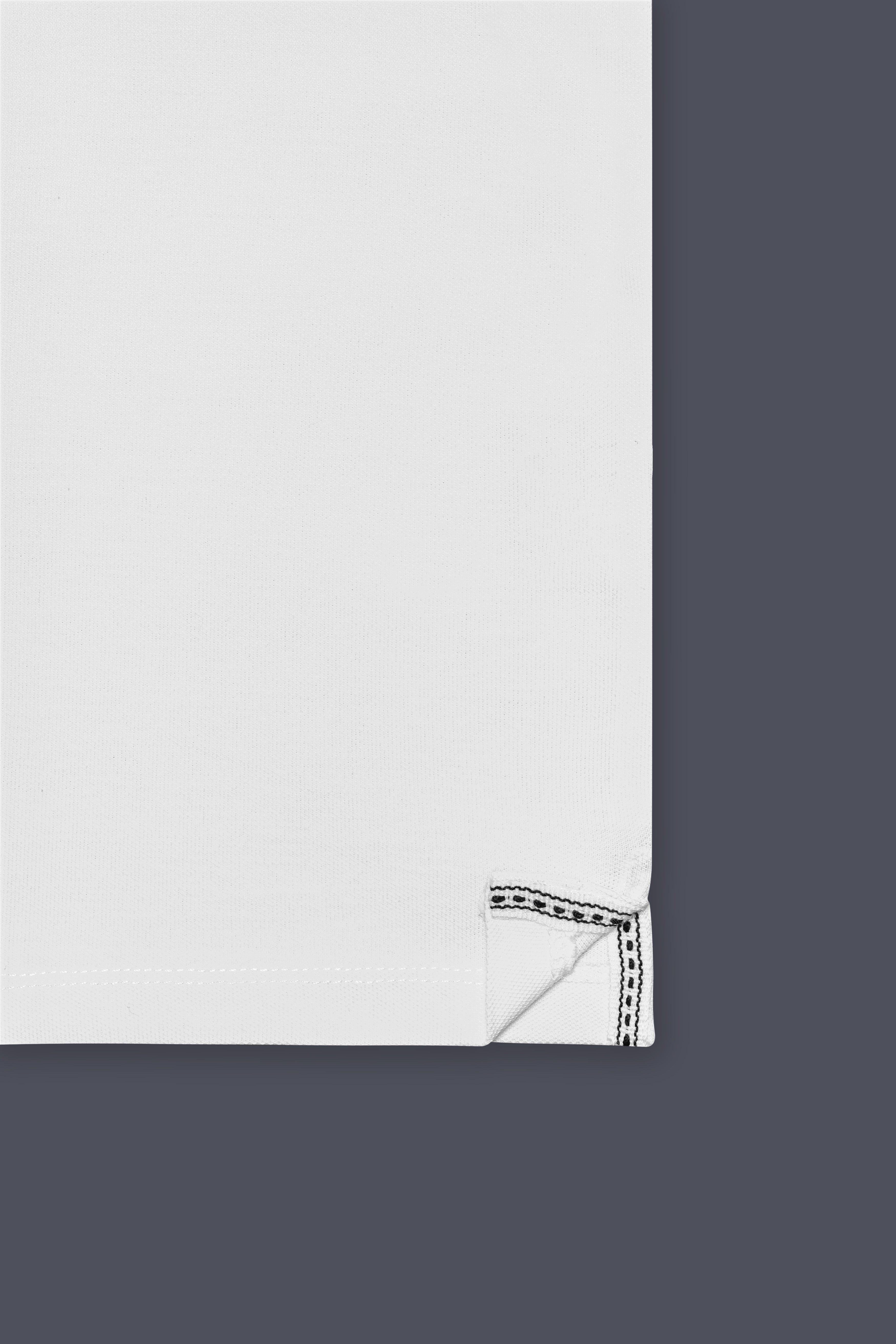 Biancoza-Bright White Super Soft Premium Cotton Pique Polo