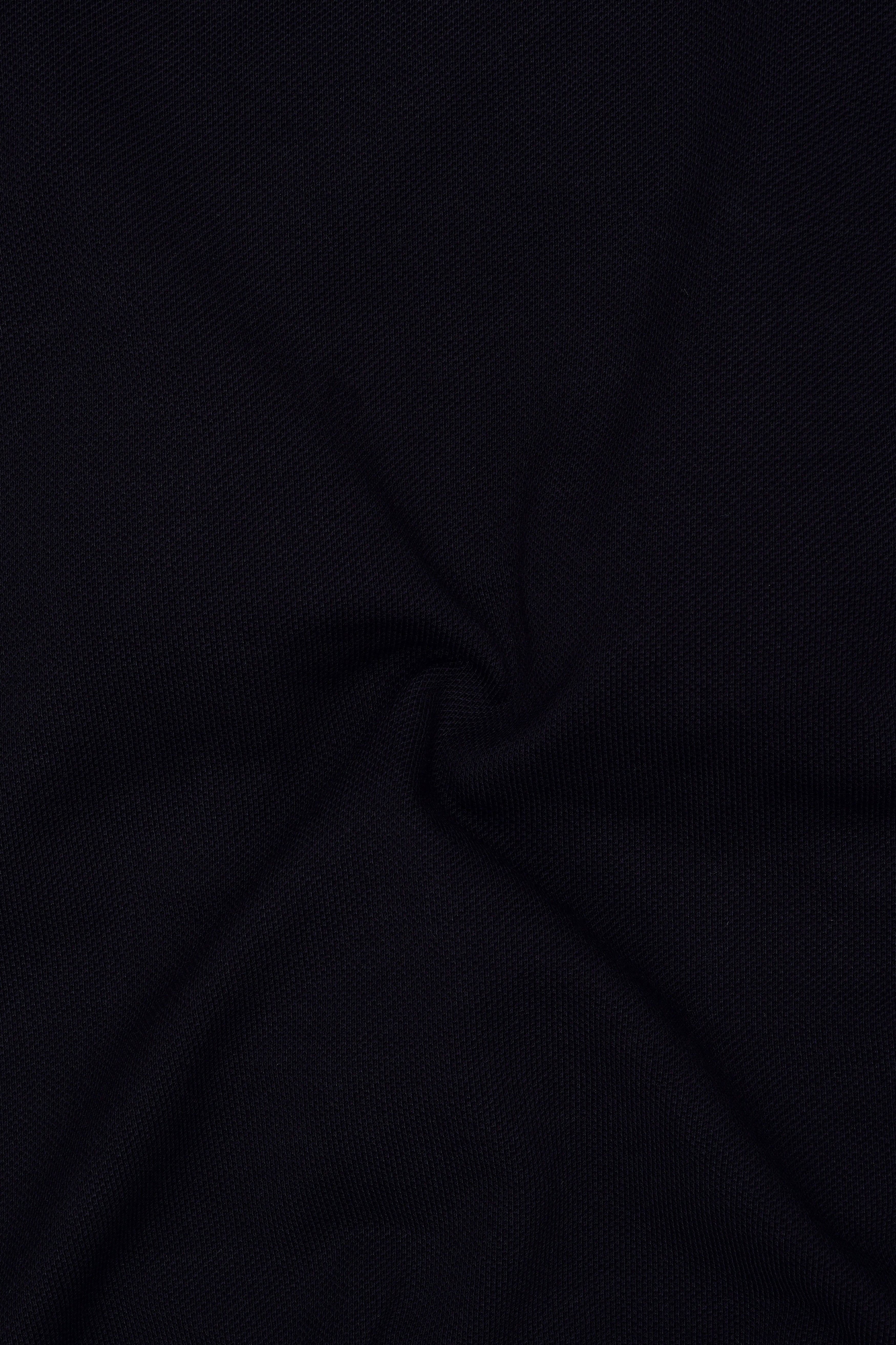 Jade Black Premium Cotton With Olive & Royal Blue Color Block Sleeves Pique Polo