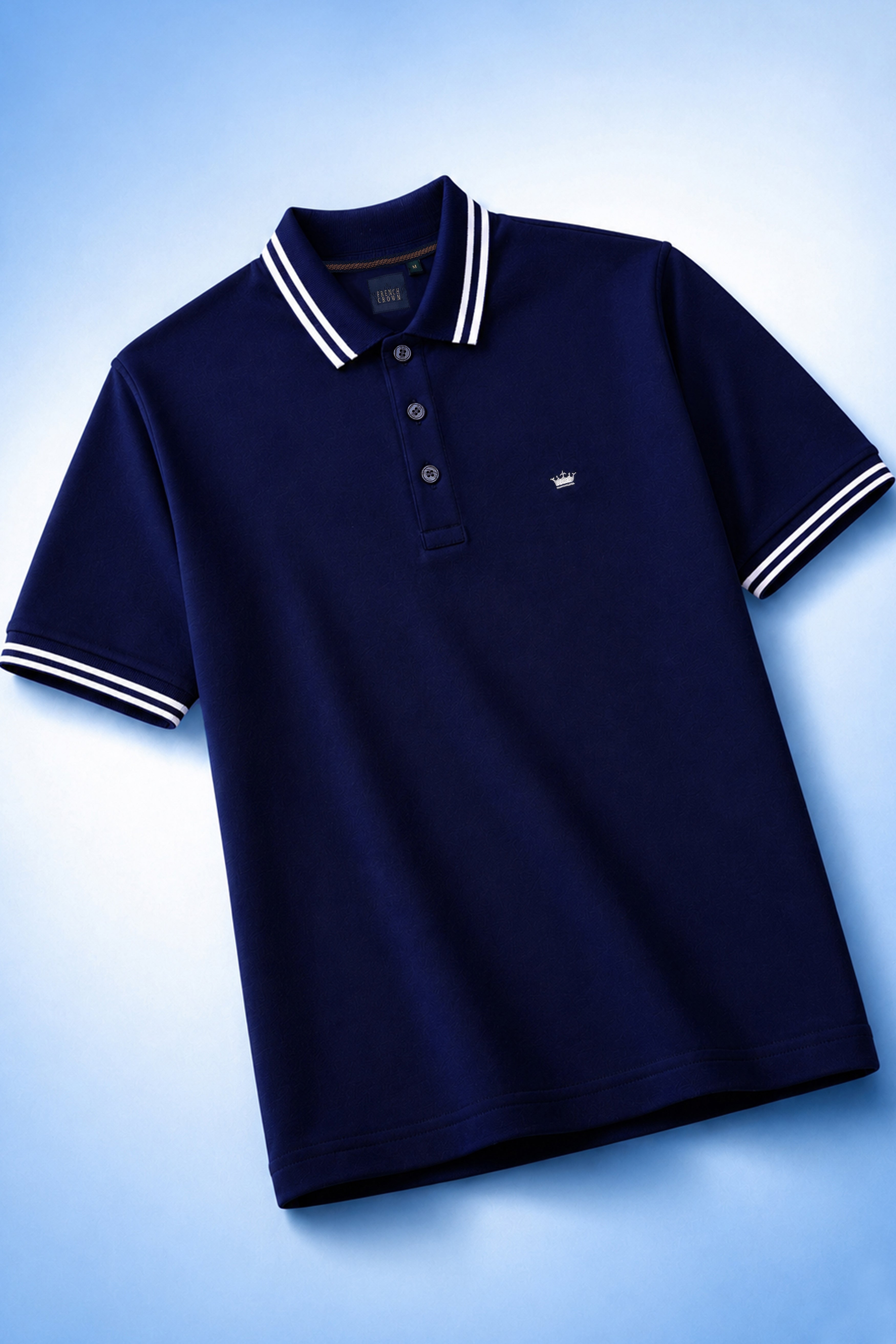 Mirage Blue Premium Cotton Pique Polo
