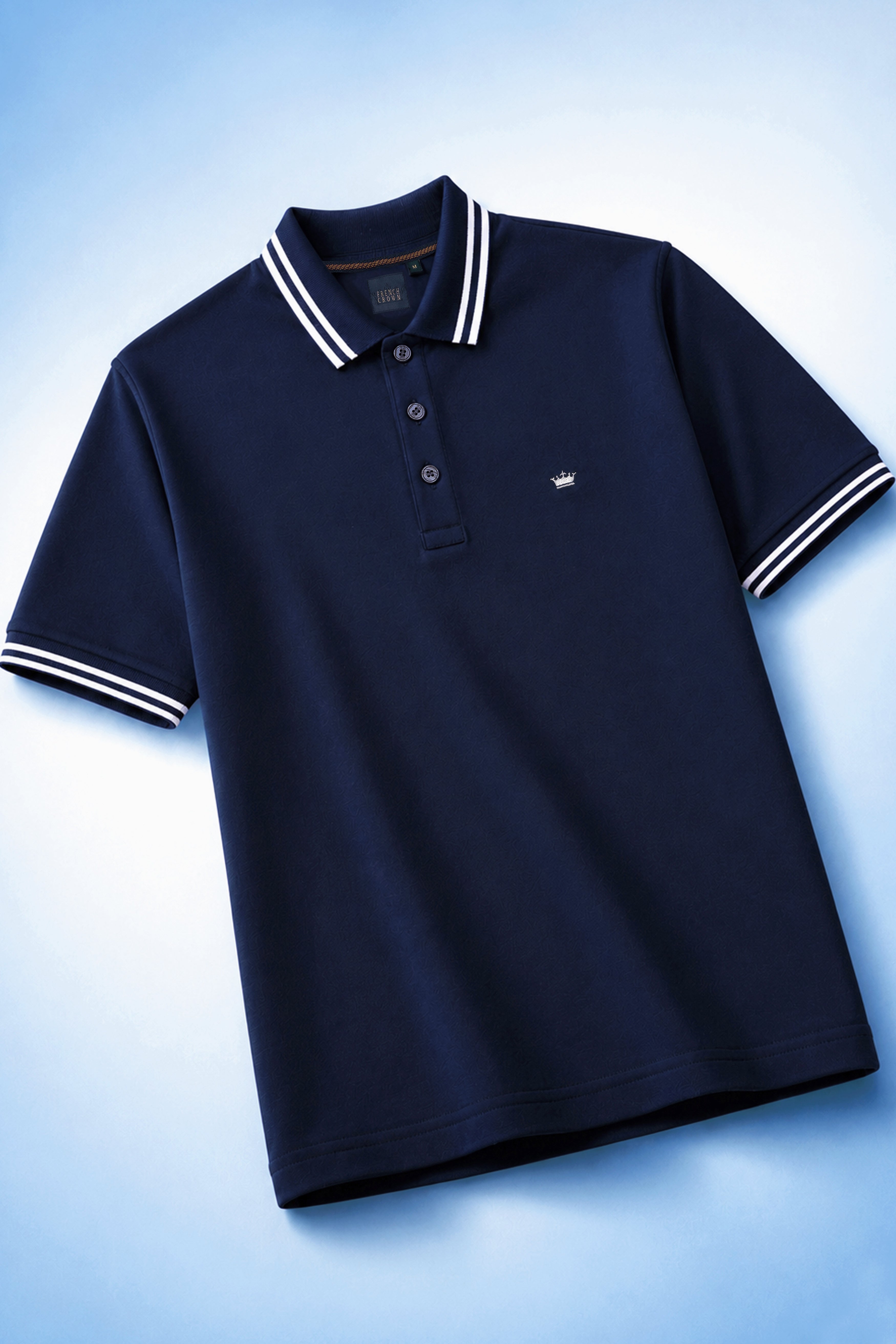 Mirage Blue Premium Cotton Pique Polo