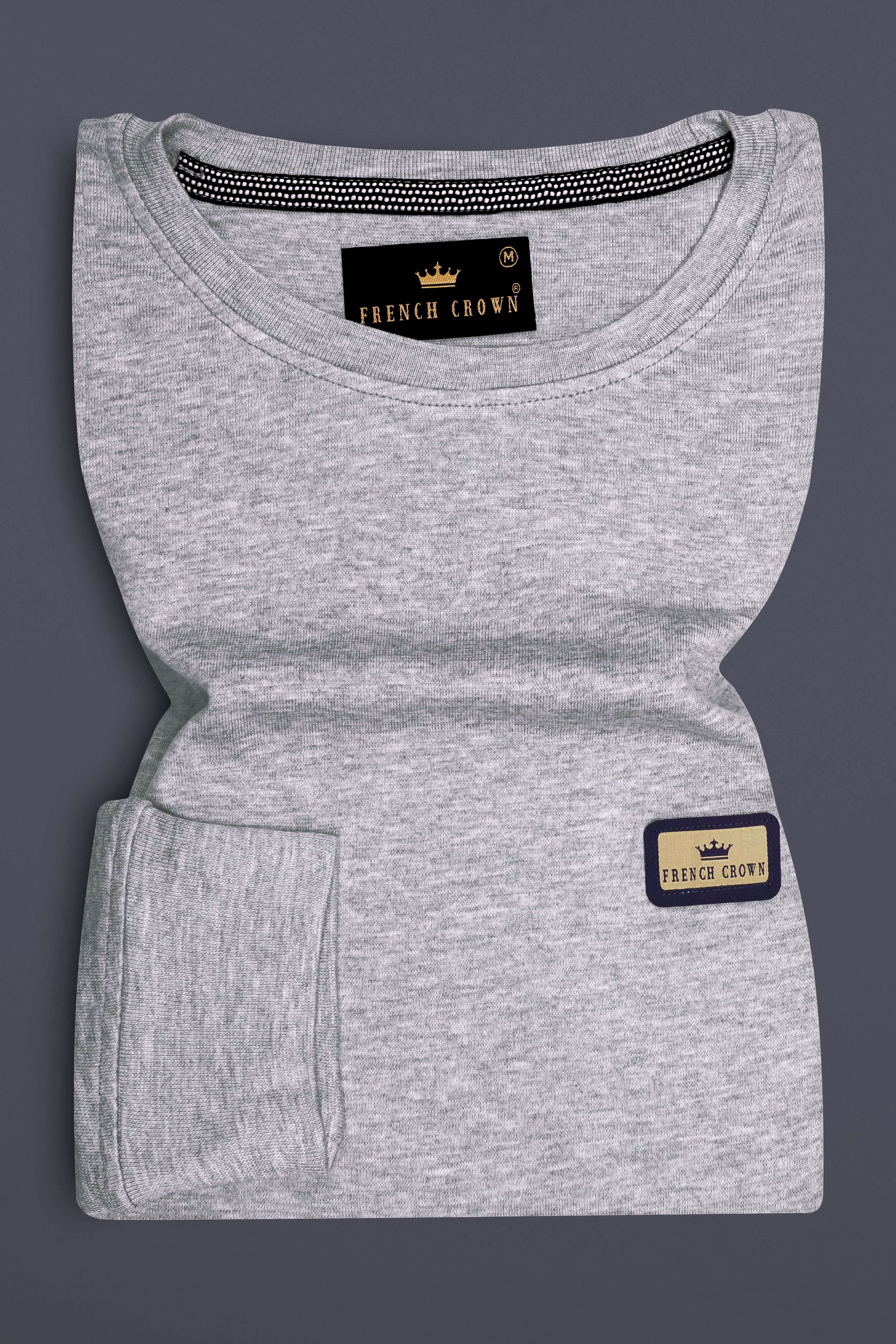 Celeste Grey Full Sleeve Premium Cotton Jersey Sweatshirt
