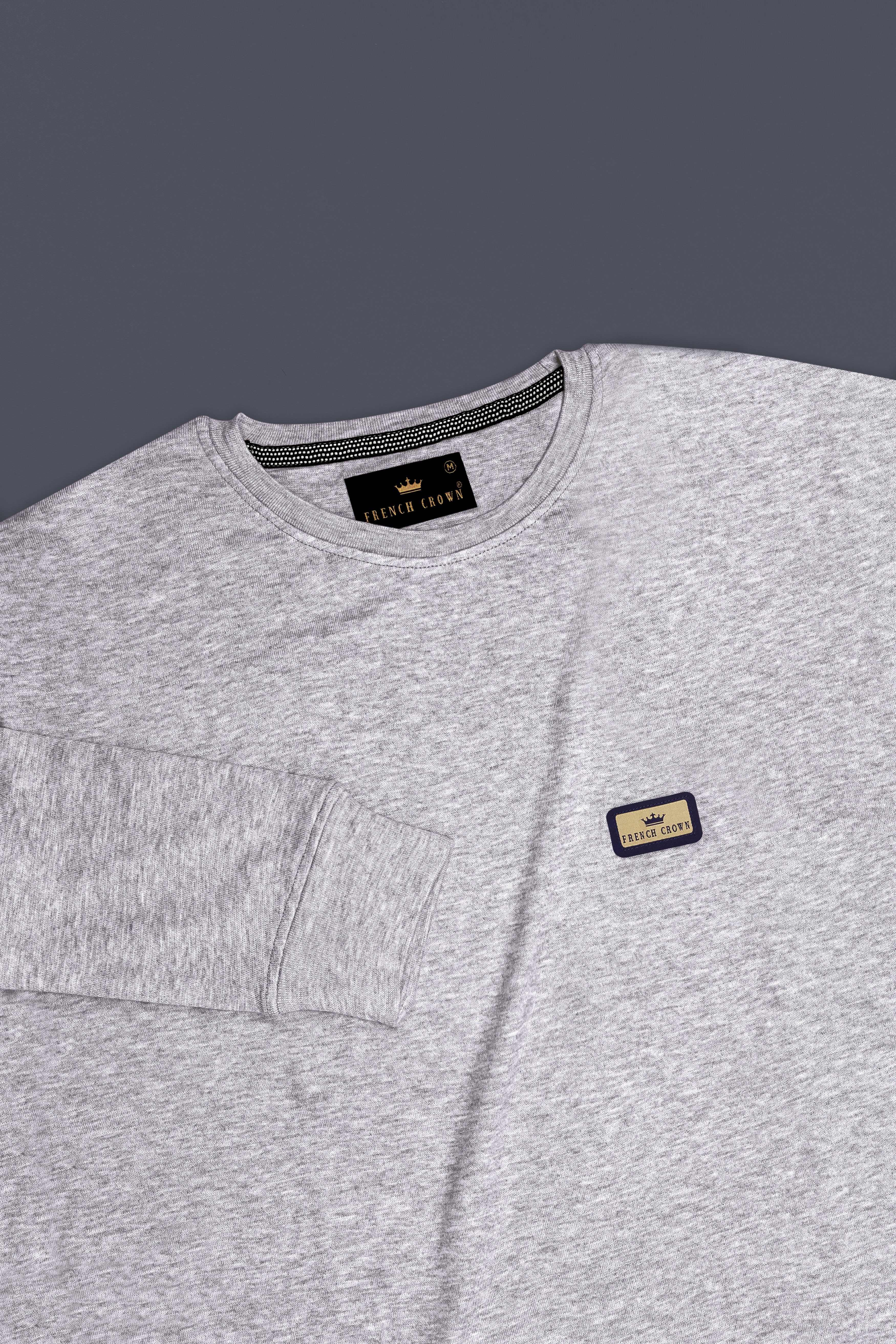Celeste Grey Full Sleeve Premium Cotton Jersey Sweatshirt