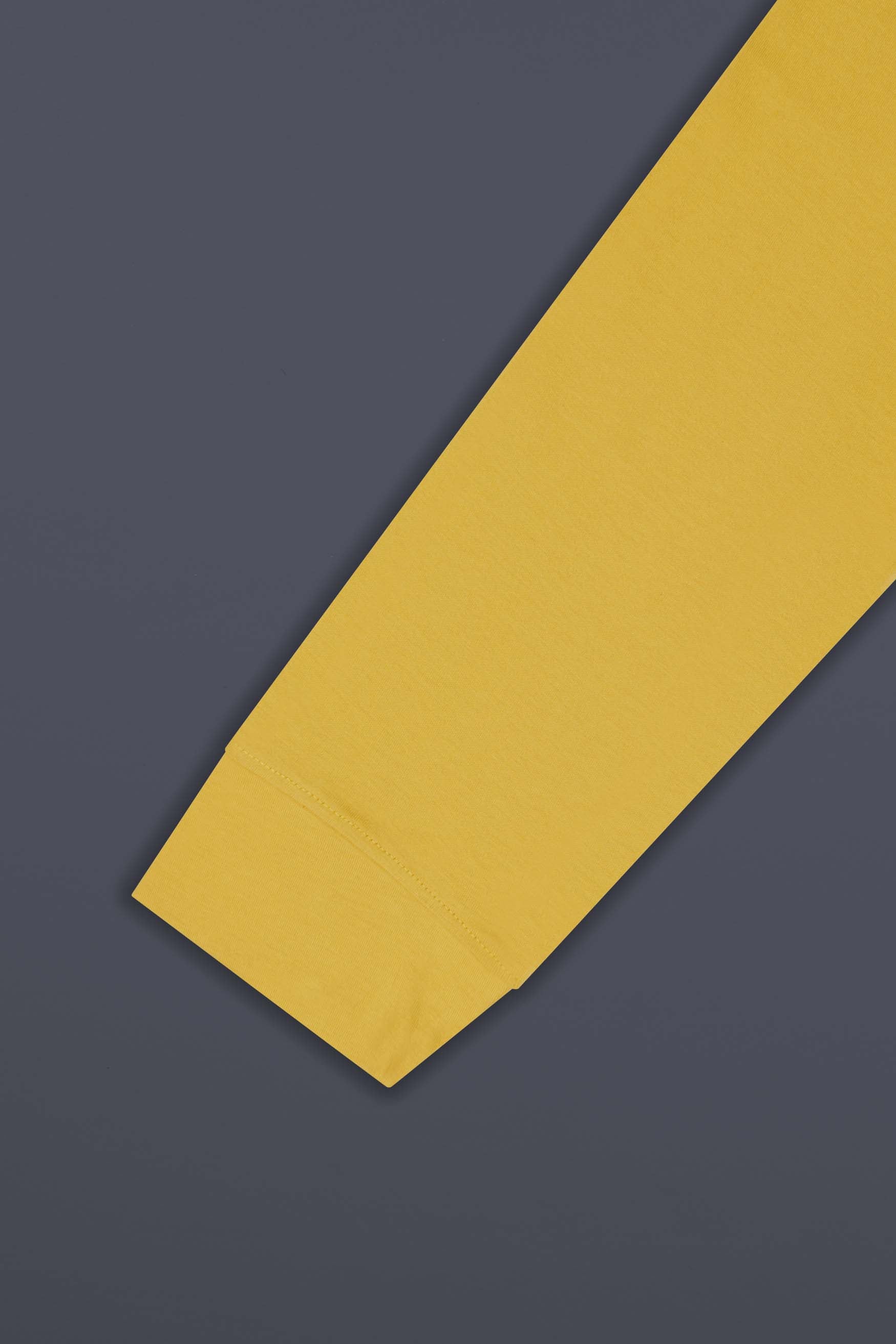 Goldenrod Yellow Full Sleeve Premium Cotton Jersey Sweatshirt
