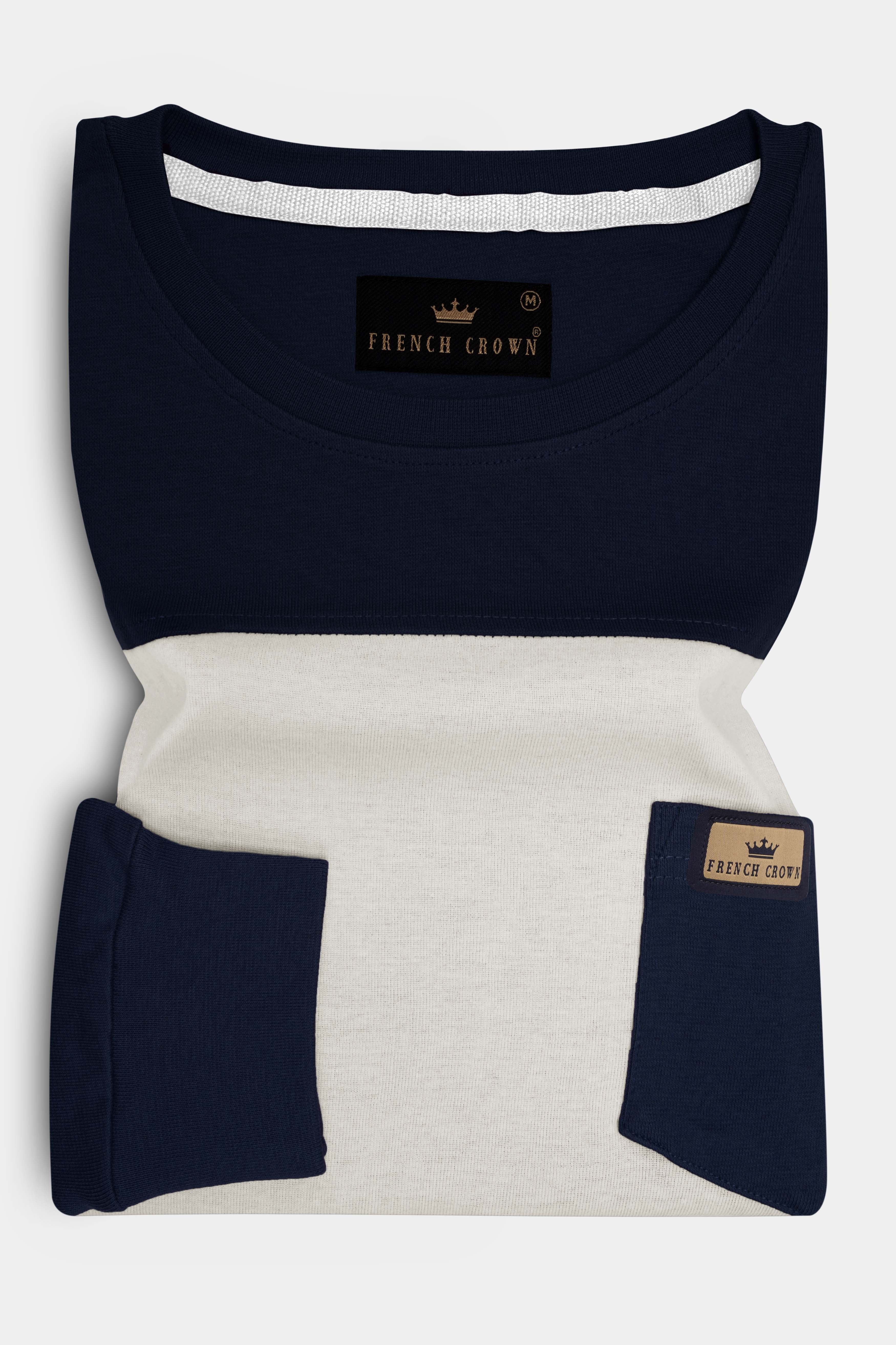 Givry with Mirage Blue Full Sleeve Premium Cotton Jersey Sweatshirt