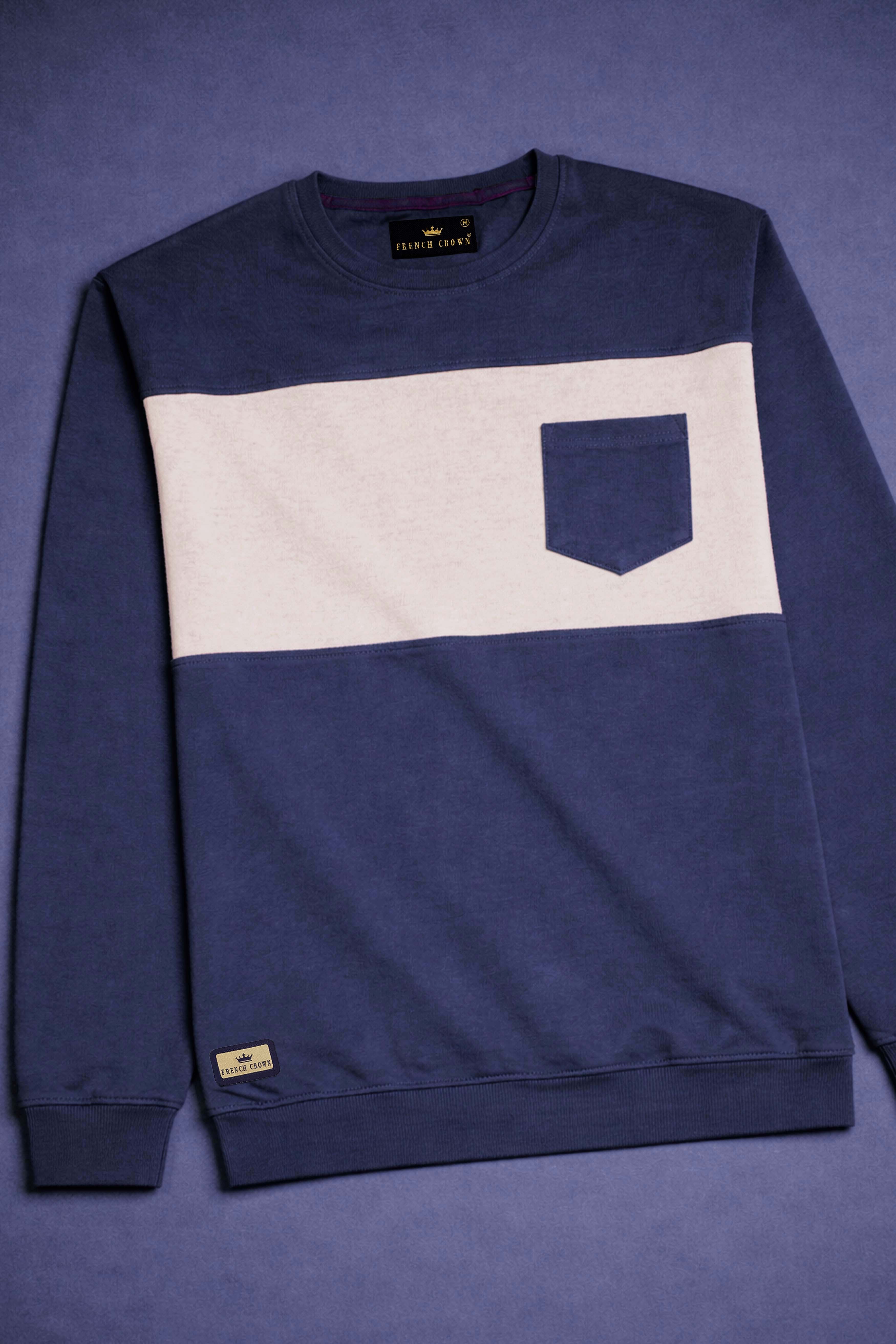 Pale Pink and Mulled Wine Super Soft Premium Jersey Sweatshirt