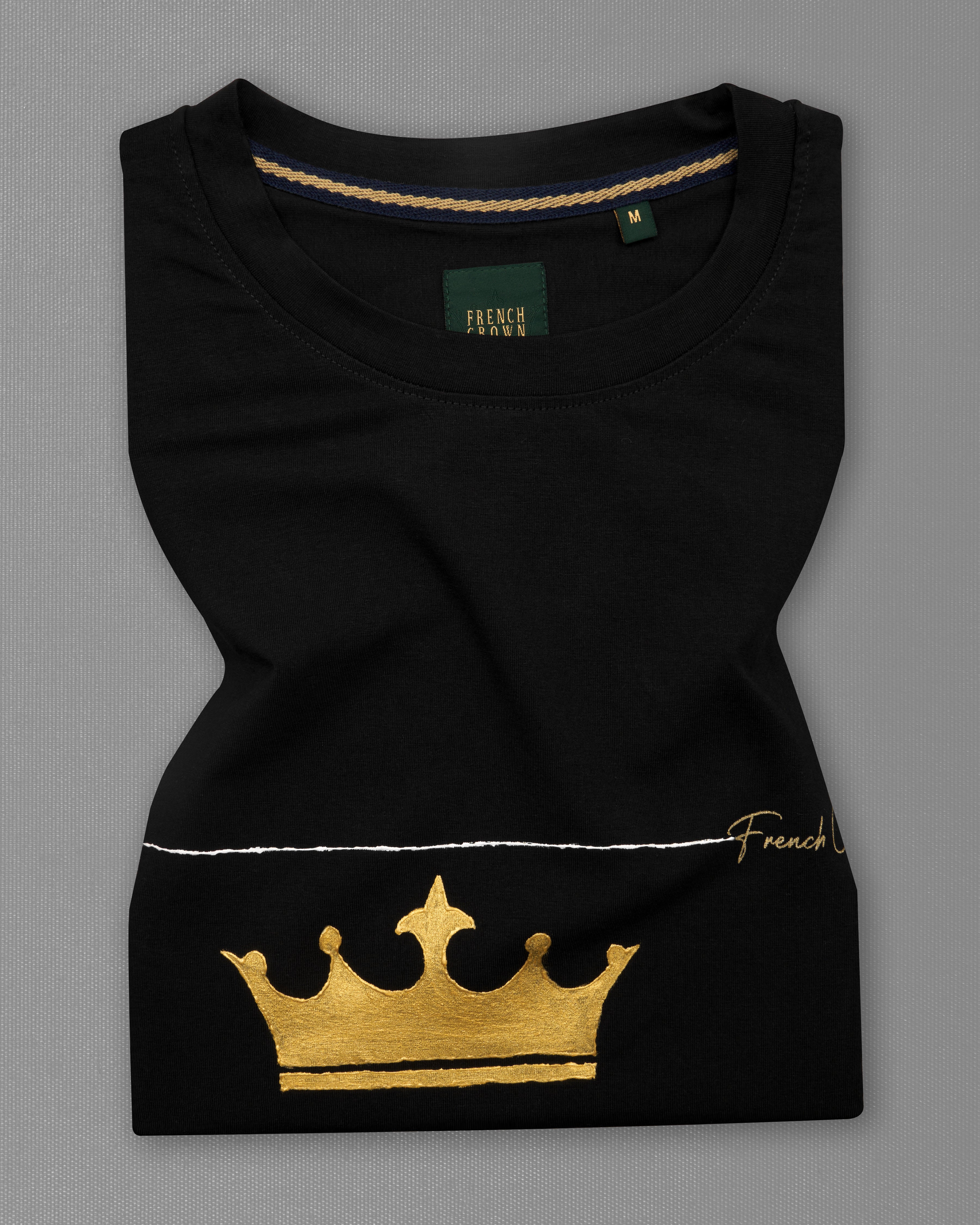 Jade Black Premium Cotton Signature T-shirt TS852-W01-ART-S, TS852-W01-ART-M, TS852-W01-ART-L, TS852-W01-ART-XL, TS852-W01-ART-XXL