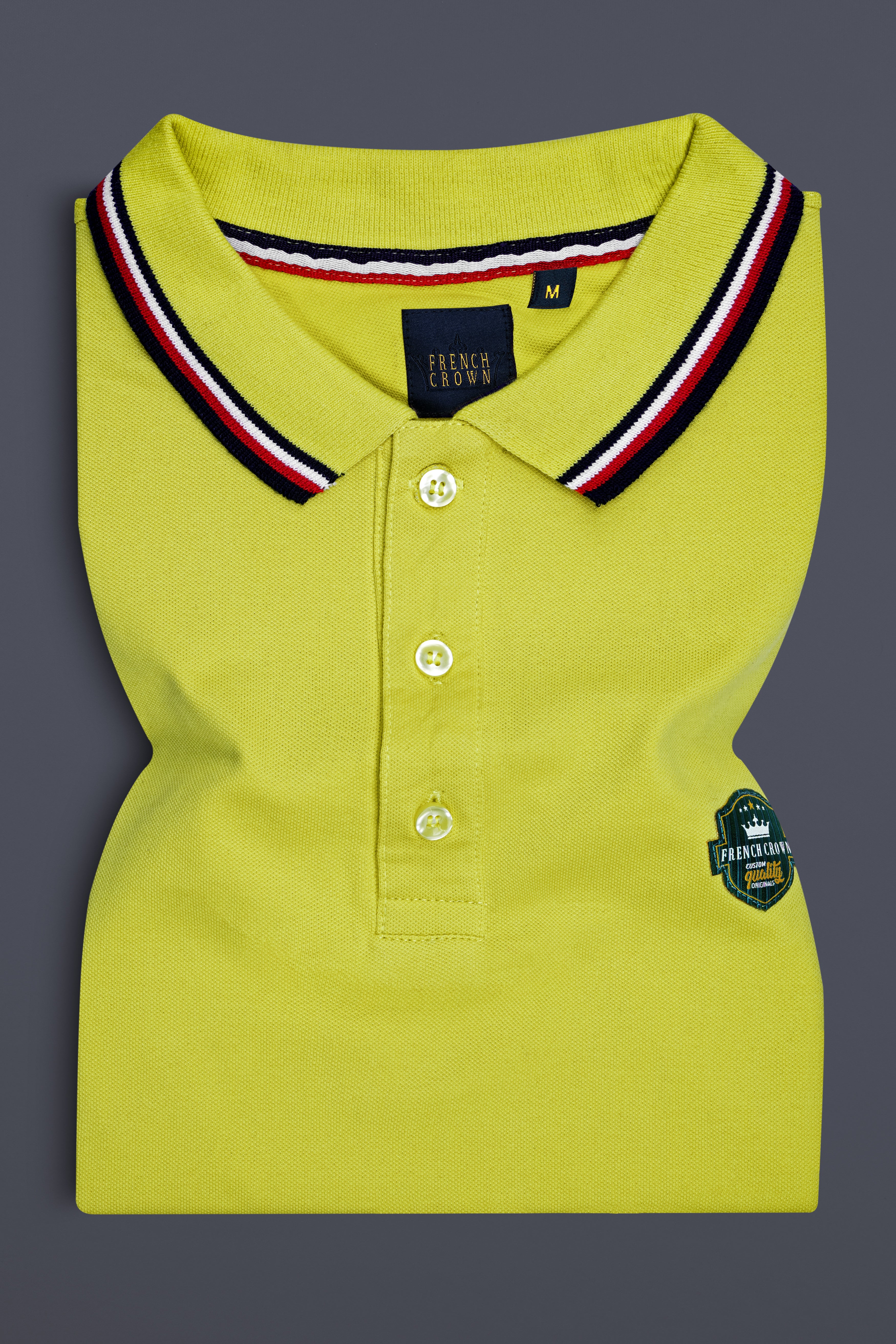 Sahara Sand Yellow Premium Cotton Pique Polo