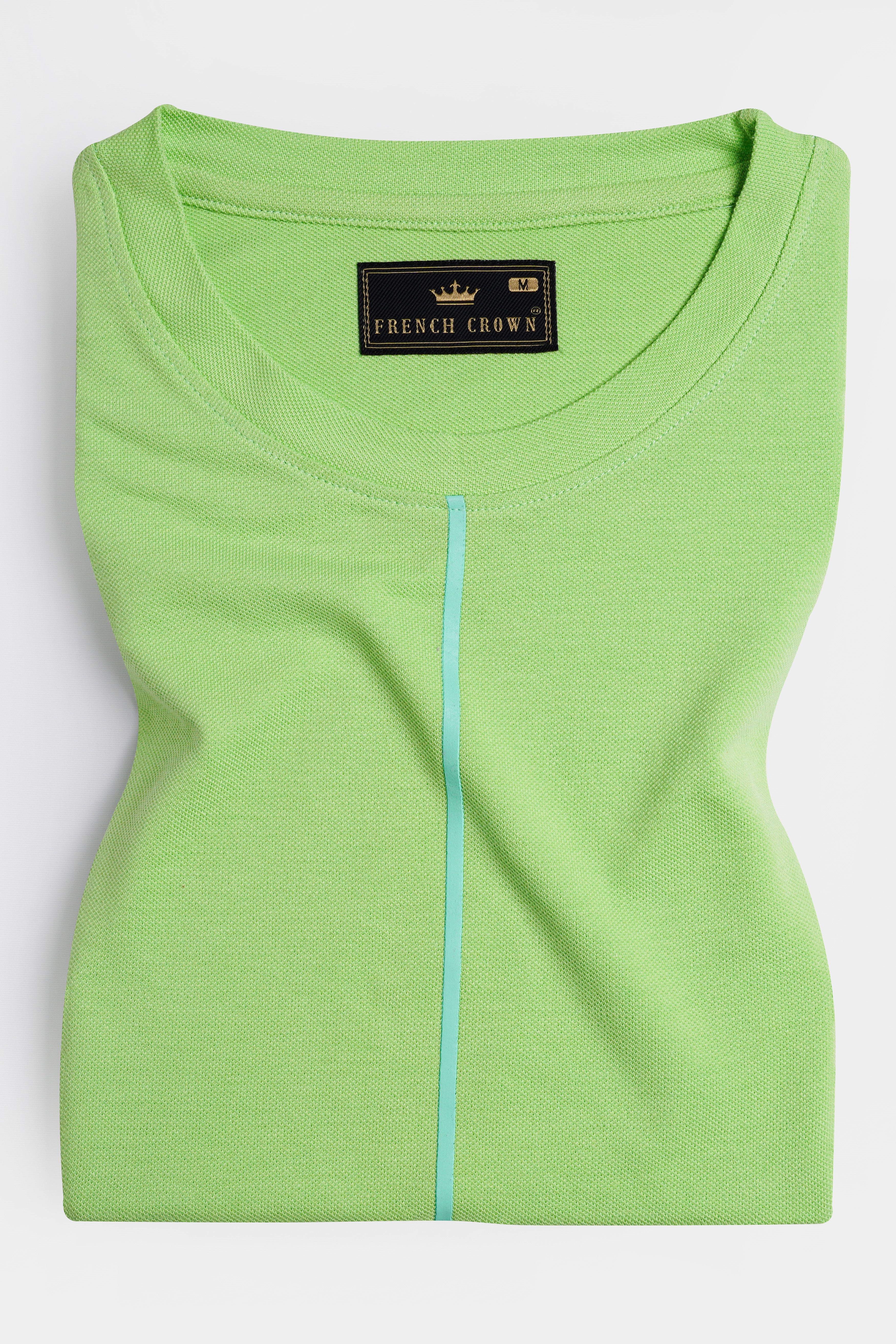 Pistachio Green Premium Cotton Pique T-shirt TS947-S, TS947-M, TS947-L, TS947-XL, TS947-XXL