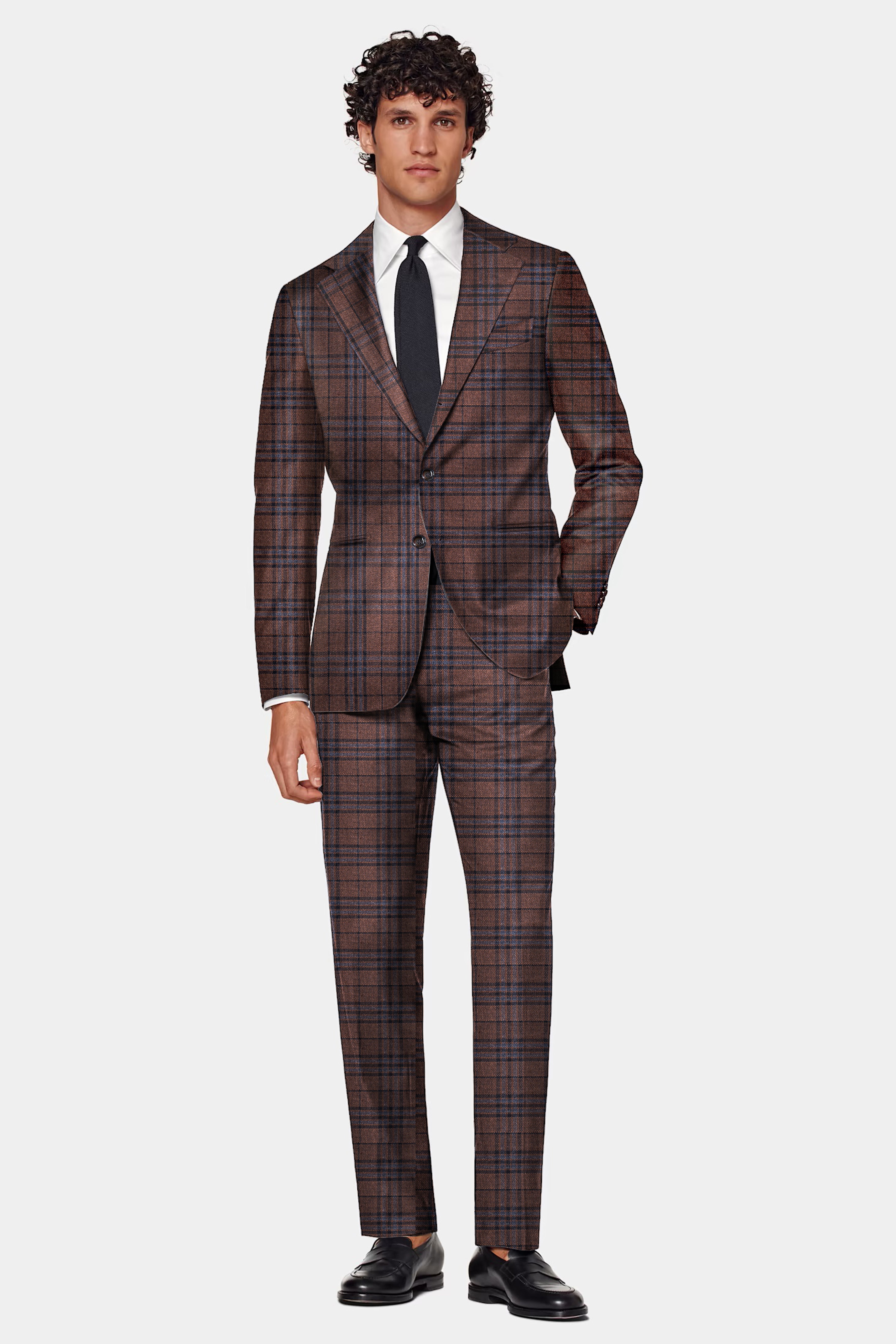 Gingerbread Plaid Wool blend Suit ST304SB-36, ST304SB-38, ST304SB-40, ST304SB-42, ST304SB-44, ST304SB-46, ST304SB-48, ST304SB-50, ST304SB-52, ST304SB-54, ST304SB-56, ST304SB-58, ST304SB-60