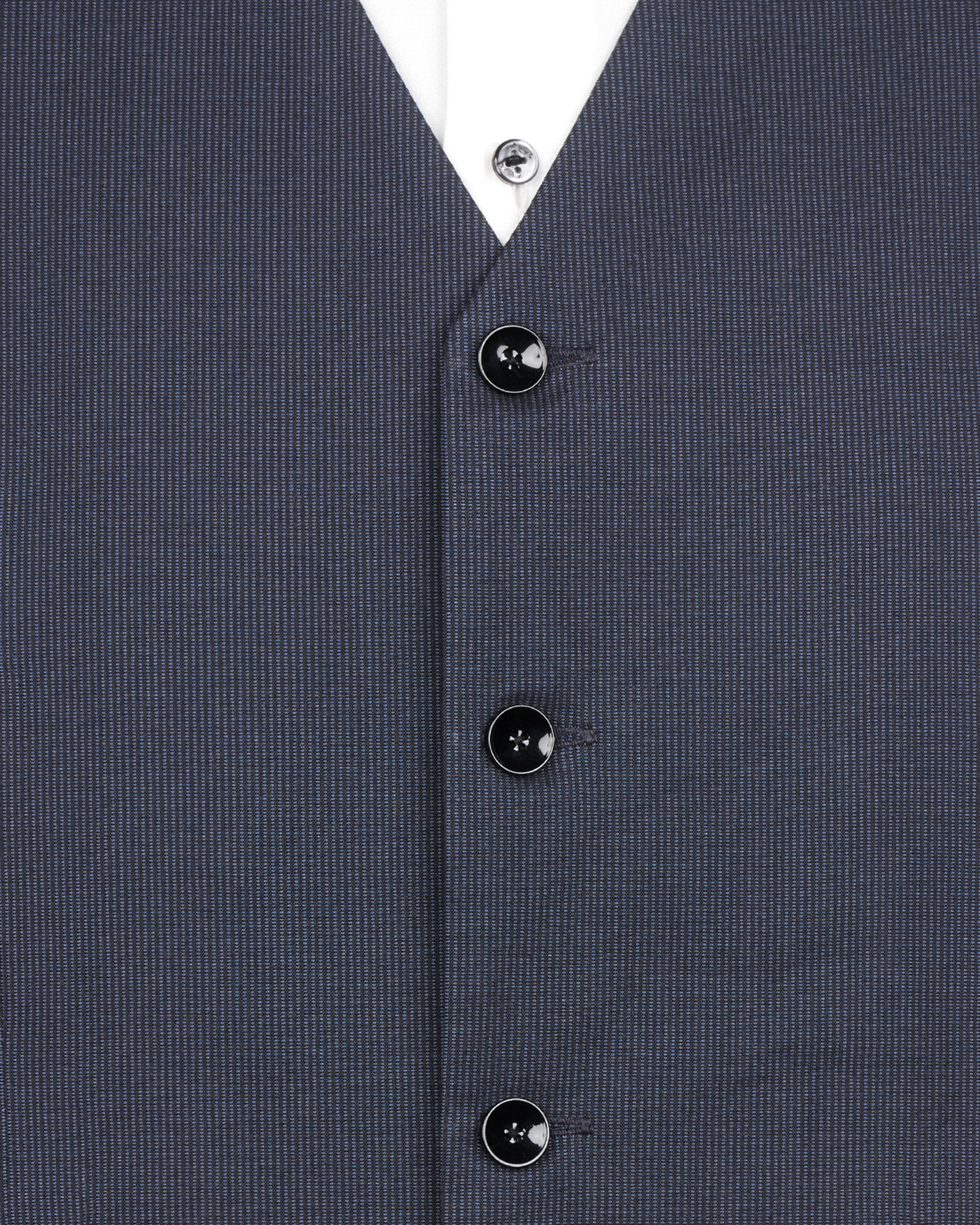 Shark Blue Textured Waistcoat V2601-36, V2601-38, V2601-40, V2601-42, V2601-44, V2601-46, V2601-48, V2601-50, V2601-52, V2601-54, V2601-56, V2601-58, V2601-60