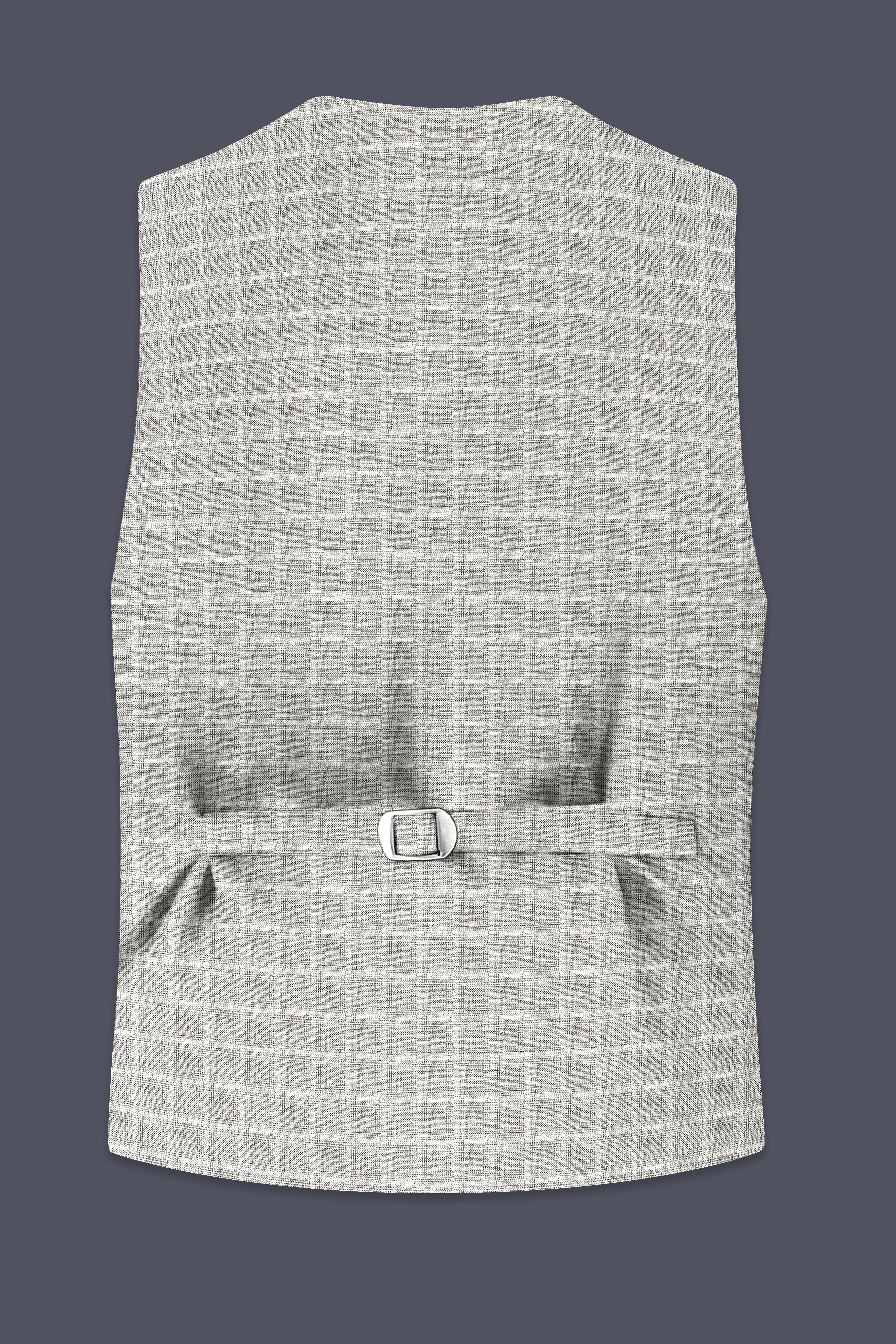 Timberwolf light Brown Plaid Waistcoat