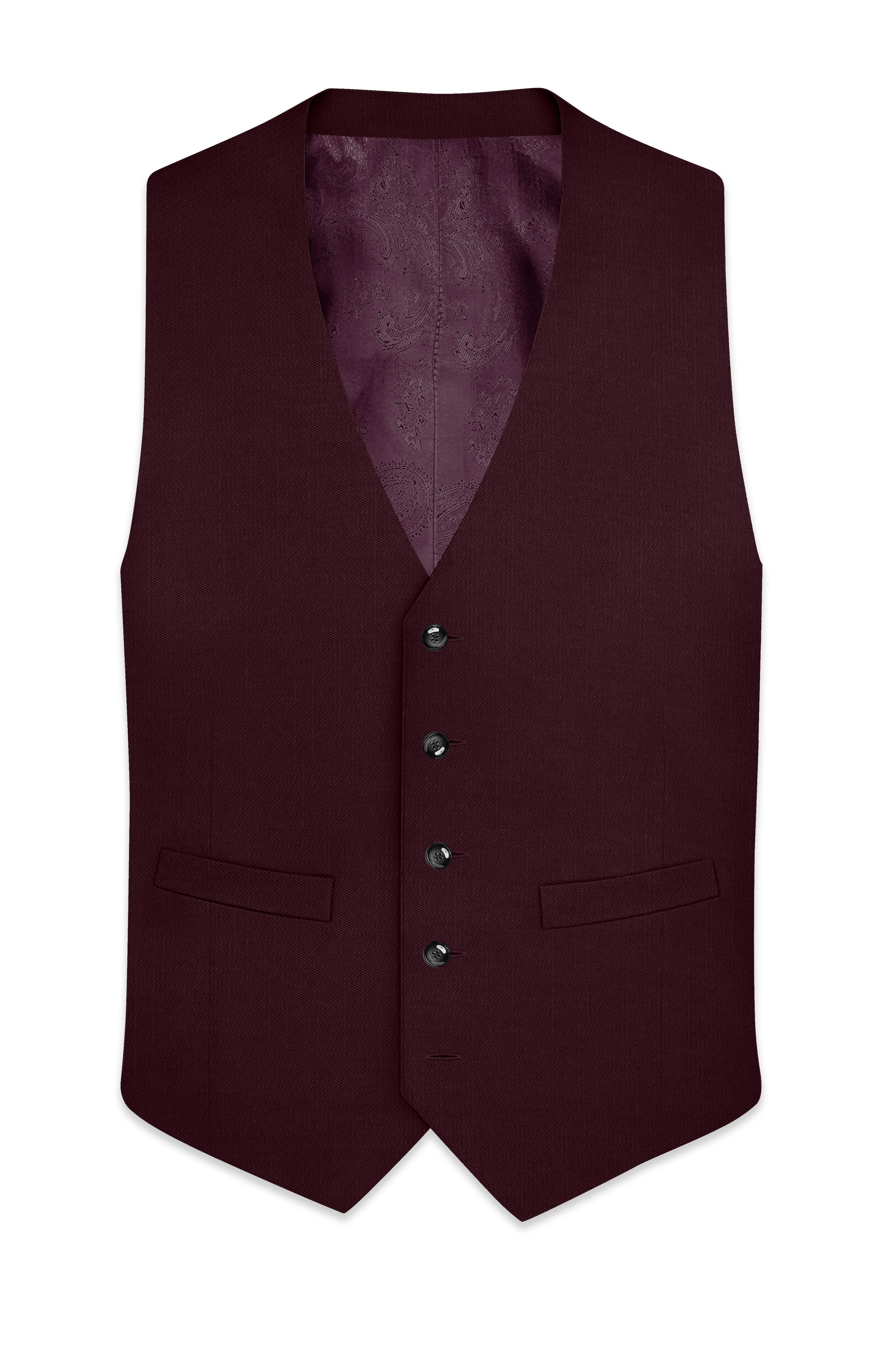 Matterhorn Maroon Waistcoat