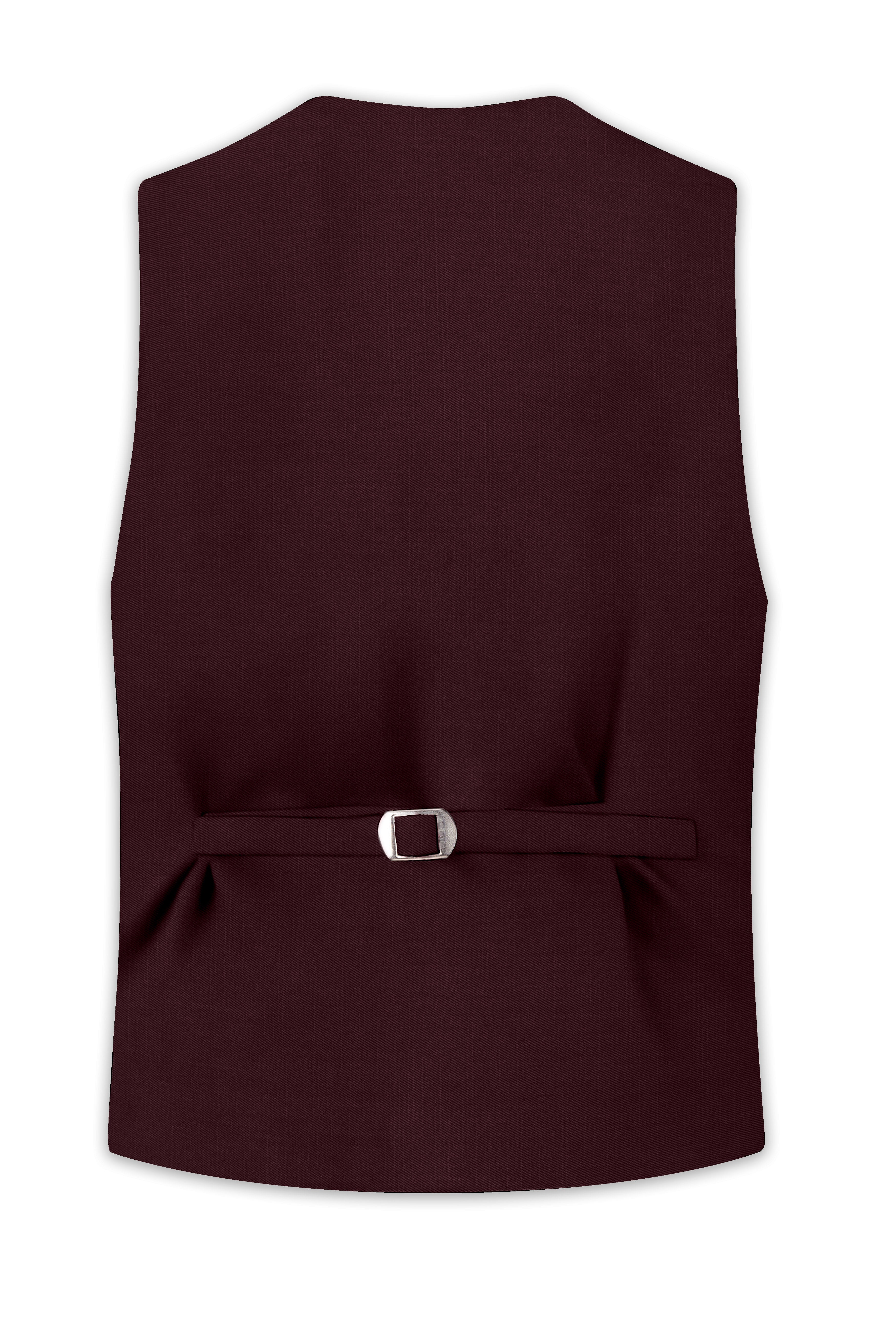 Matterhorn Maroon Waistcoat