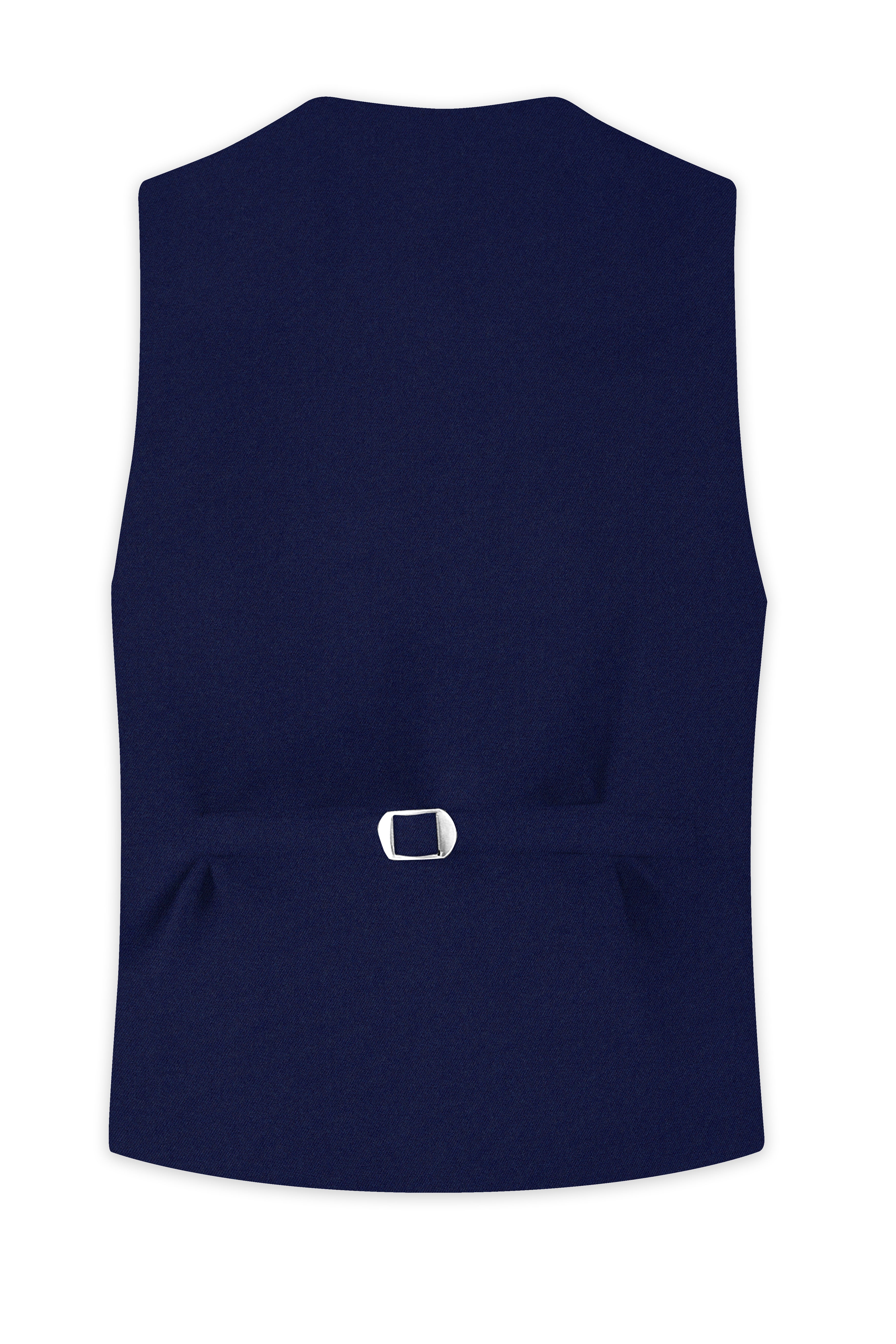 Baltic Blue Wool Rich Waistcoat