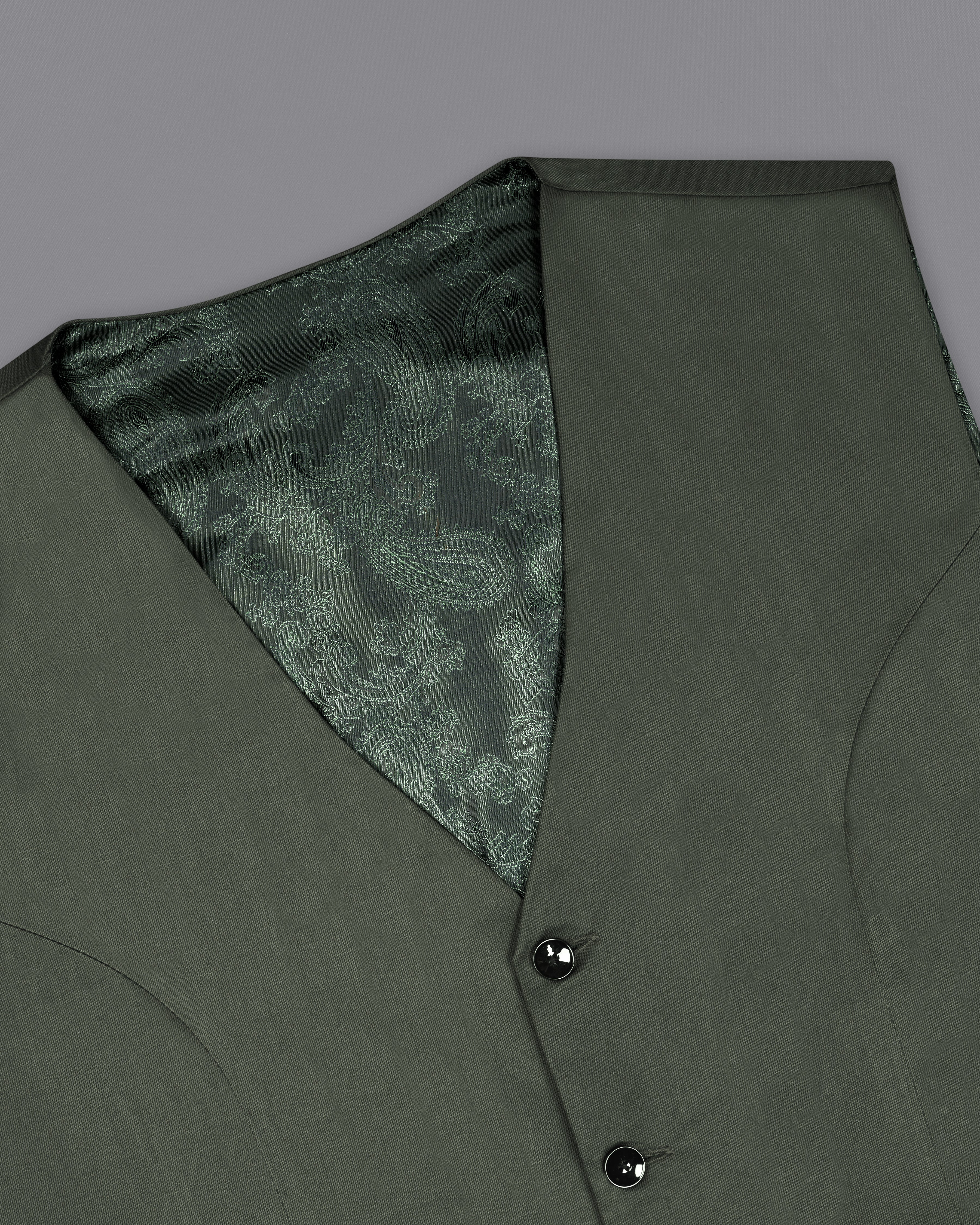 Iridium Green Waistcoat V2707-36, V2707-38, V2707-40, V2707-42, V2707-44, V2707-46, V2707-48, V2707-50, V2707-52, V2707-54, V2707-56, V2707-58, V2707-60