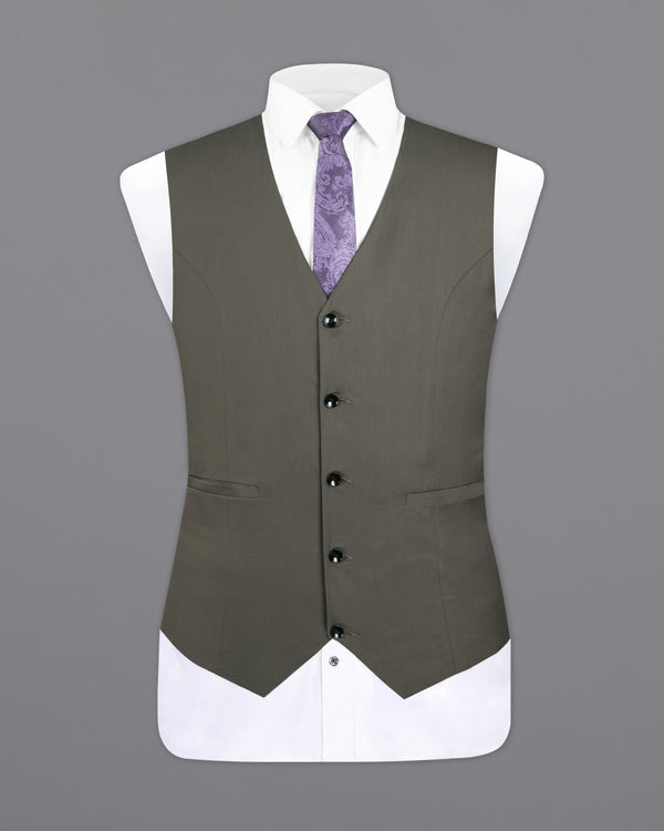 Kelp Gray Solid Waistcoat V2712-36, V2712-38, V2712-40, V2712-42, V2712-44, V2712-46, V2712-48, V2712-50, V2712-52, V2712-54, V2712-56, V2712-58, V2712-60