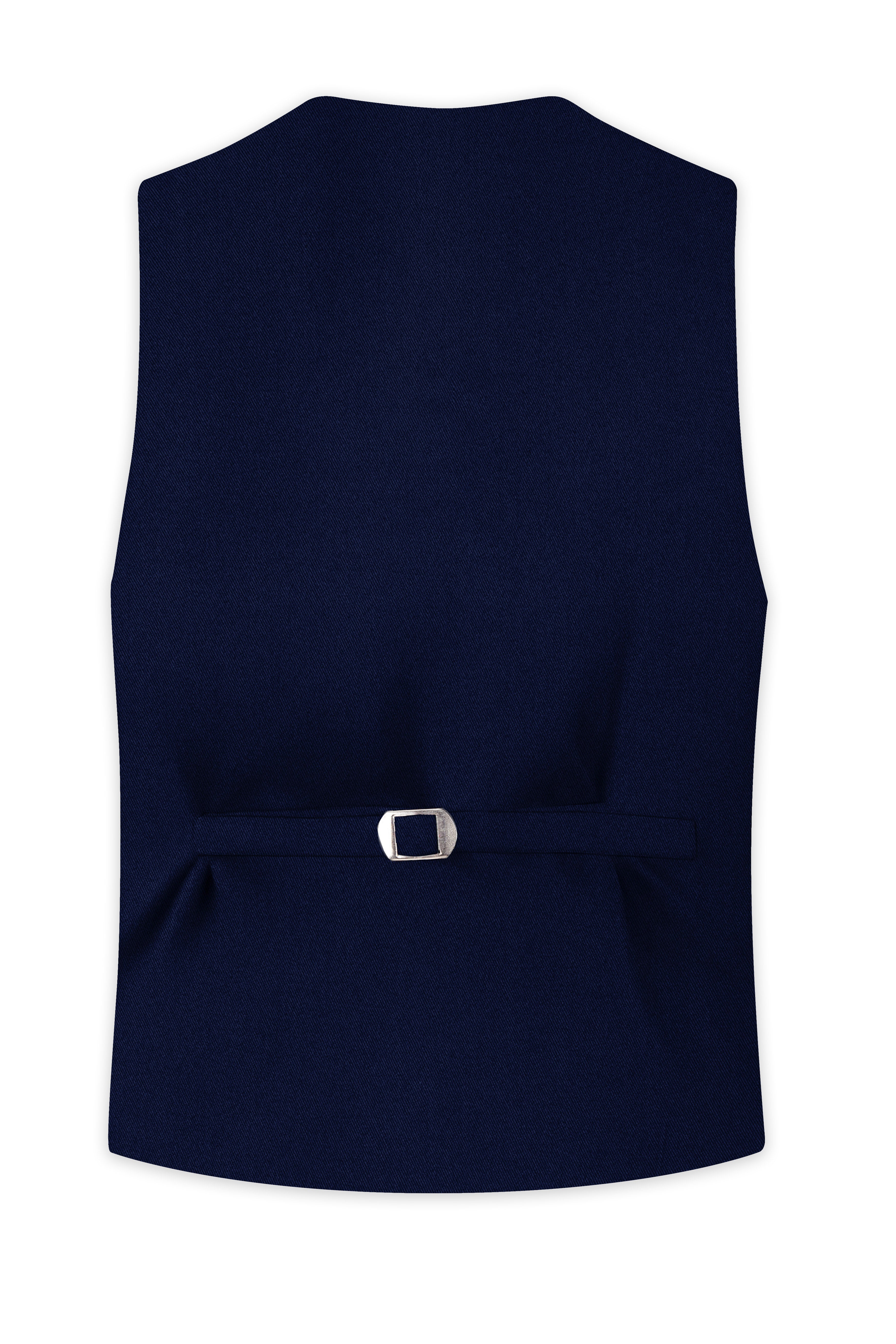Mirage Blue Wool Rich Waistcoat