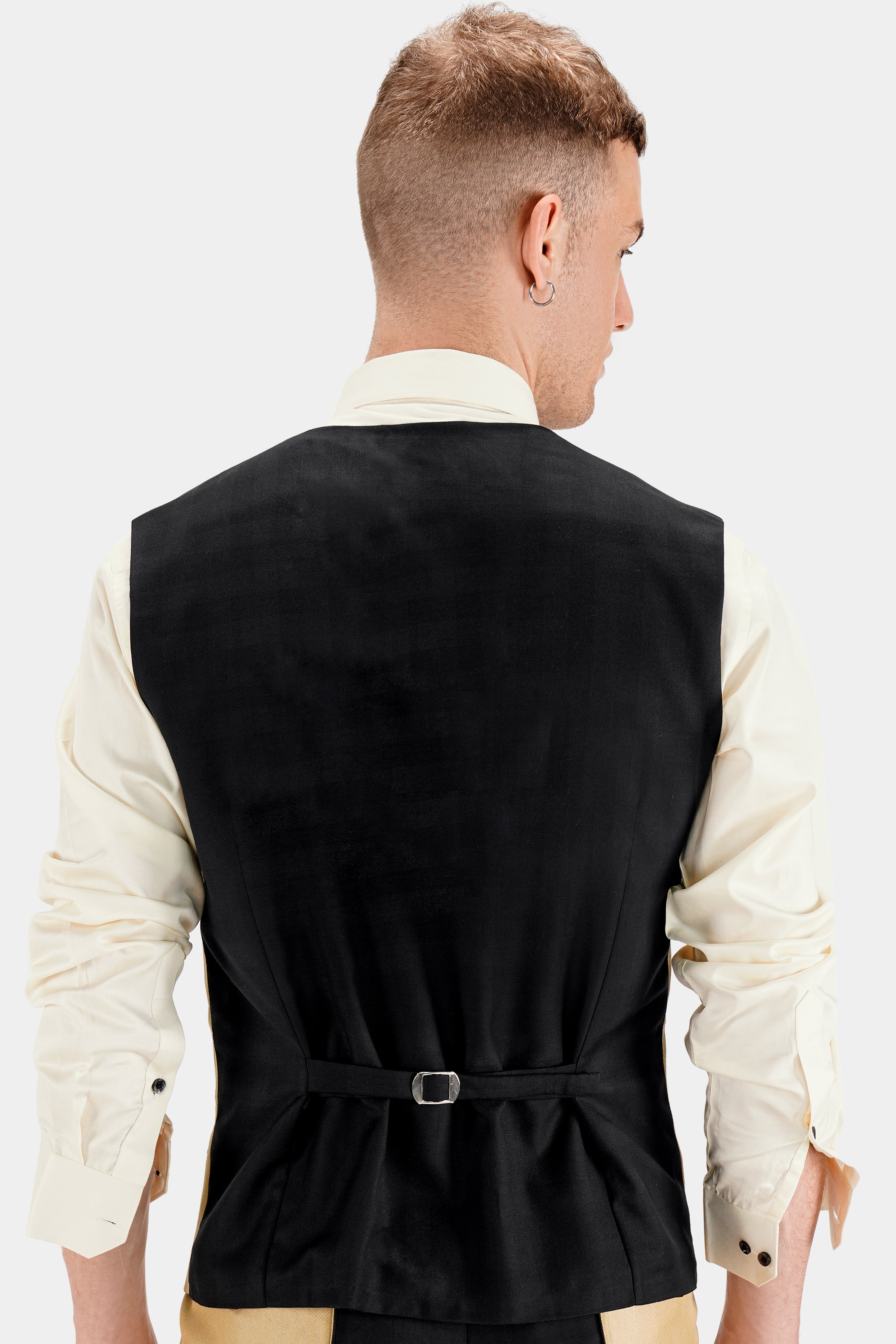 Zeus Black and Brandy Brown Wool Rich Designer Waistcoat V2730-36, V2730-38, V2730-40, V2730-42, V2730-44, V2730-46, V2730-48, V2730-50, V2730-52, V2730-54, V2730-56, V2730-58, V2730-60