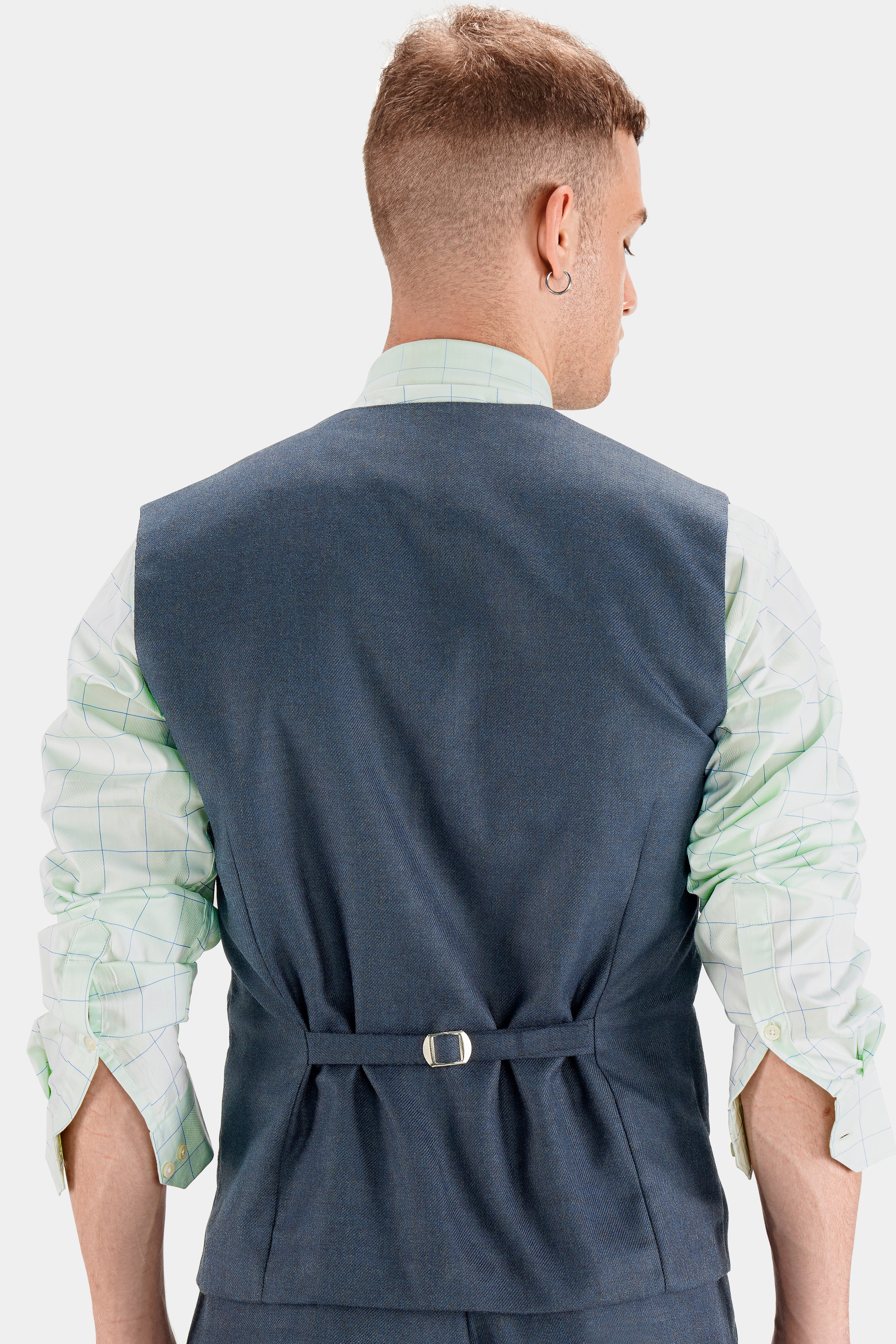 Spruce Blue Tweed Waistcoat V2735-36, V2735-38, V2735-40, V2735-42, V2735-44, V2735-46, V2735-48, V2735-50, V2735-52, V2735-54, V2735-56, V2735-58, V2735-60