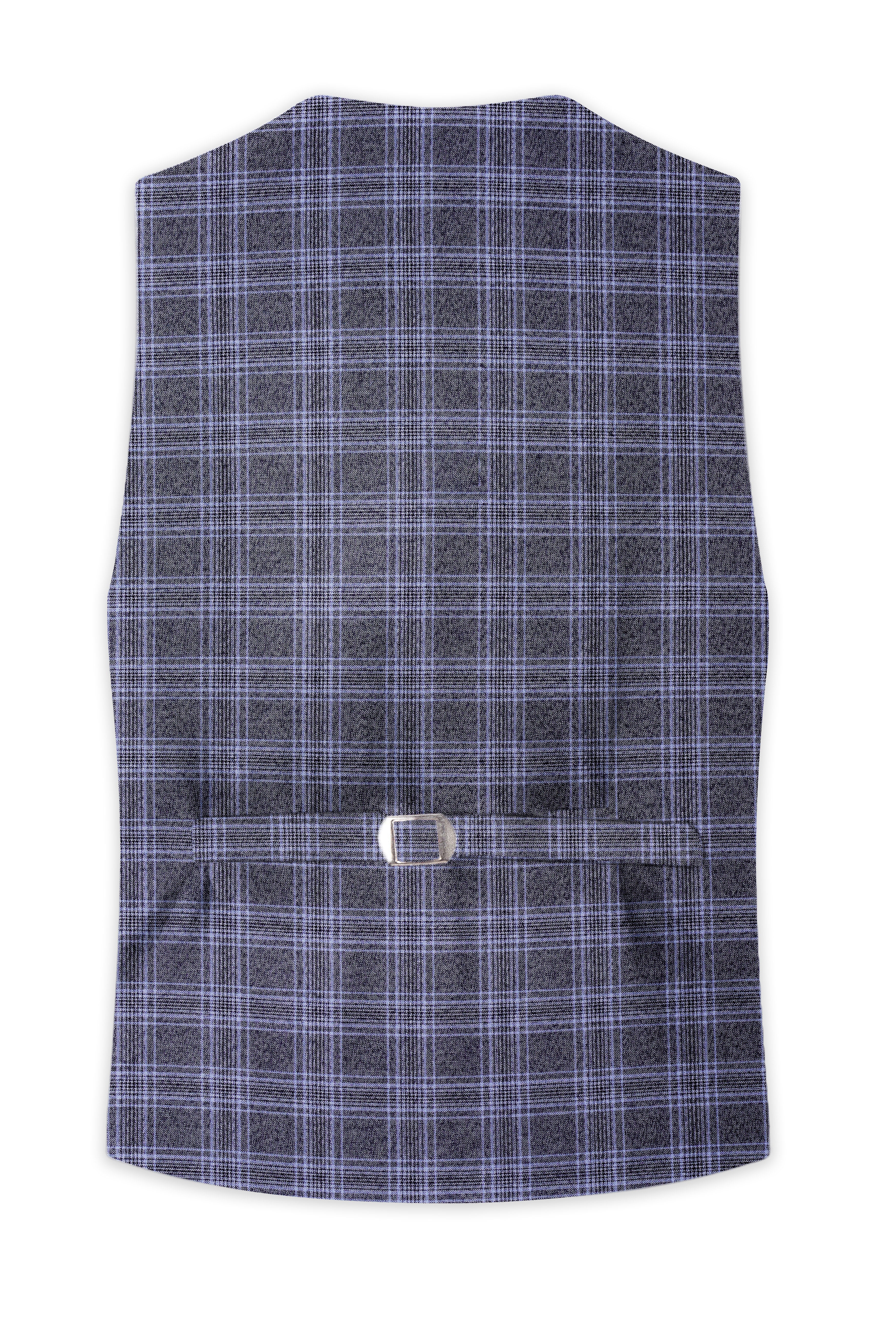 Ironside and Casper Gray Plaid Wool Rich Waistcoat