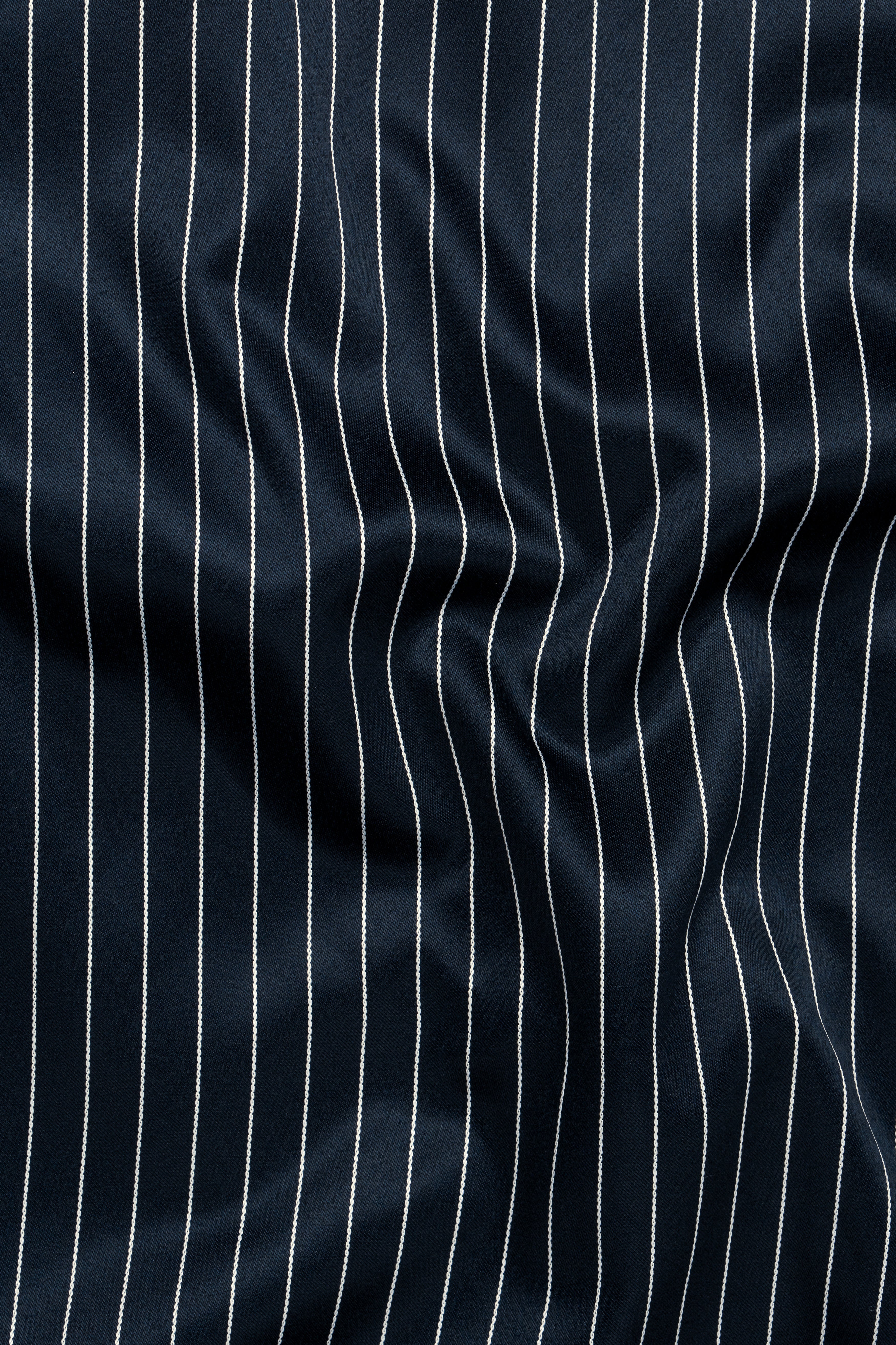 Gunmetal Blue with White Striped Wool Rich Waistcoat V2772-36, V2772-38, V2772-40, V2772-42, V2772-44, V2772-46, V2772-48, V2772-50, V2772-52, V2772-54, V2772-56, V2772-58, V2772-60