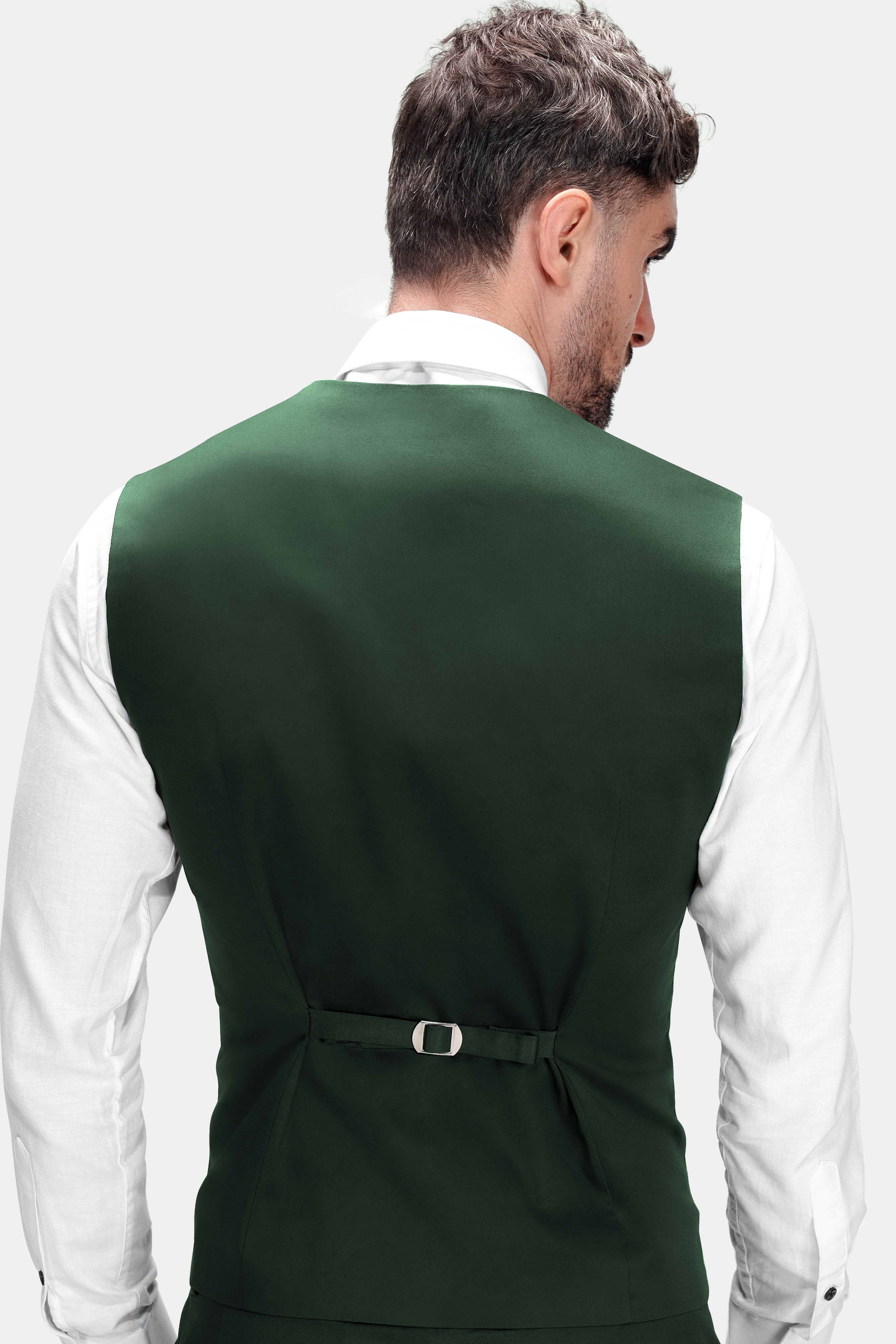 Heavy Metal Green Premium Cotton Stretchable Traveler Waistcoat V2773-36, V2773-38, V2773-40, V2773-42, V2773-44, V2773-46, V2773-48, V2773-50, V2773-52, V2773-54, V2773-56, V2773-58, V2773-60