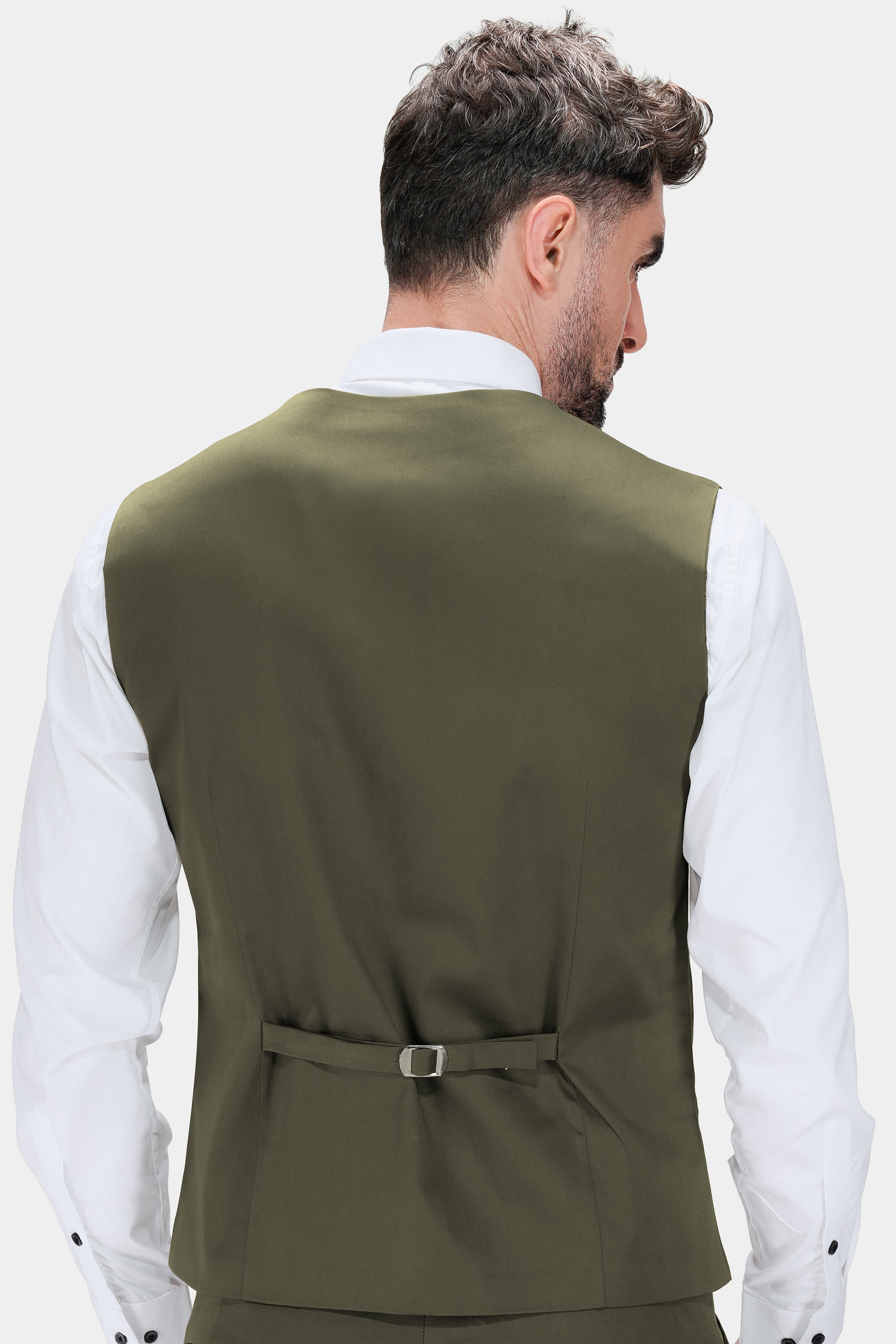 Hemlock Green Premium Cotton Stretchable Traveler Waistcoat V2783-36, V2783-38, V2783-40, V2783-42, V2783-44, V2783-46, V2783-48, V2783-50, V2783-52, V2783-54, V2783-56, V2783-58, V2783-60