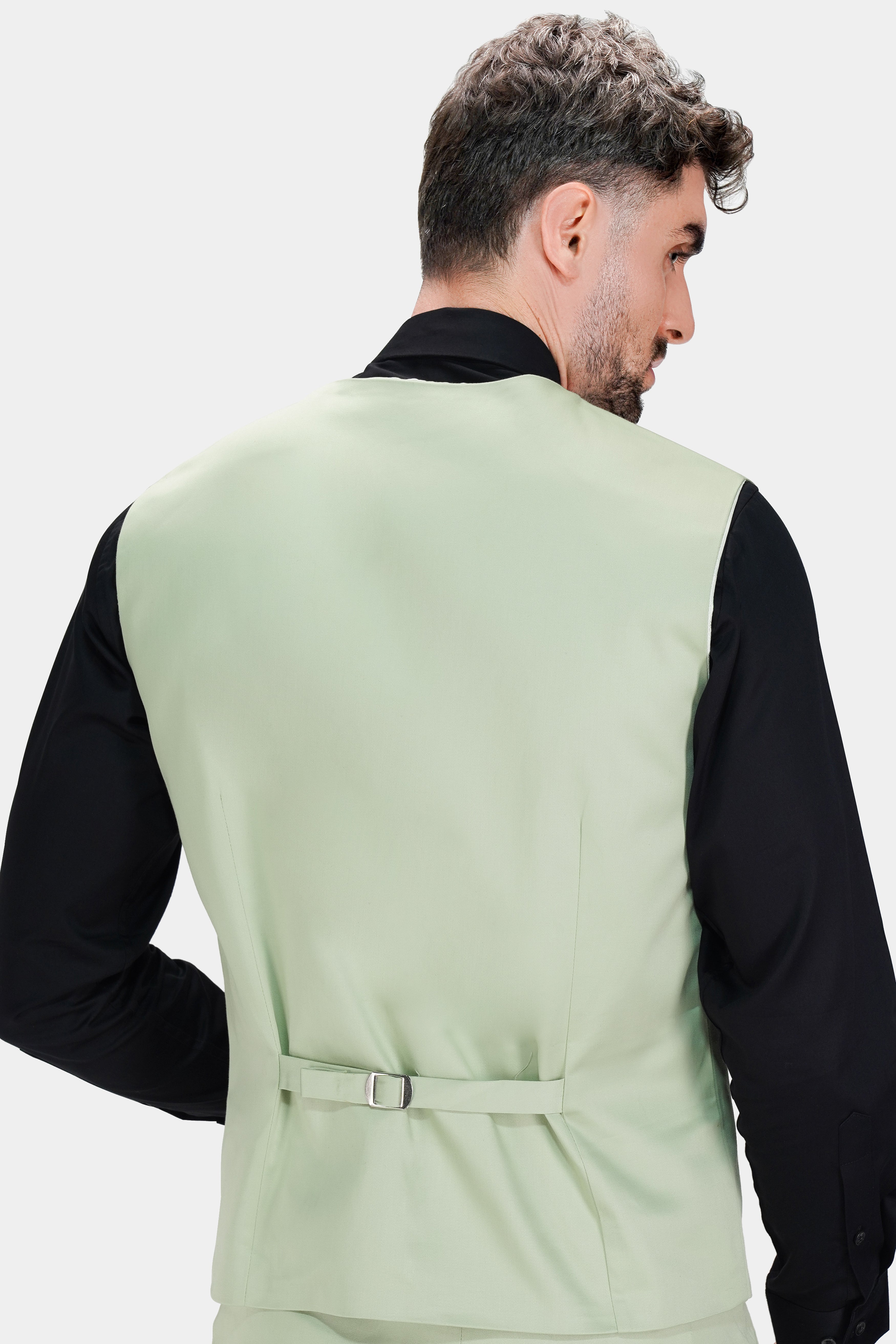 Coriander Green Premium Cotton Stretchable Traveler Waistcoat V2793-36, V2793-38, V2793-40, V2793-42, V2793-44, V2793-46, V2793-48, V2793-50, V2793-52, V2793-54, V2793-56, V2793-58, V2793-60