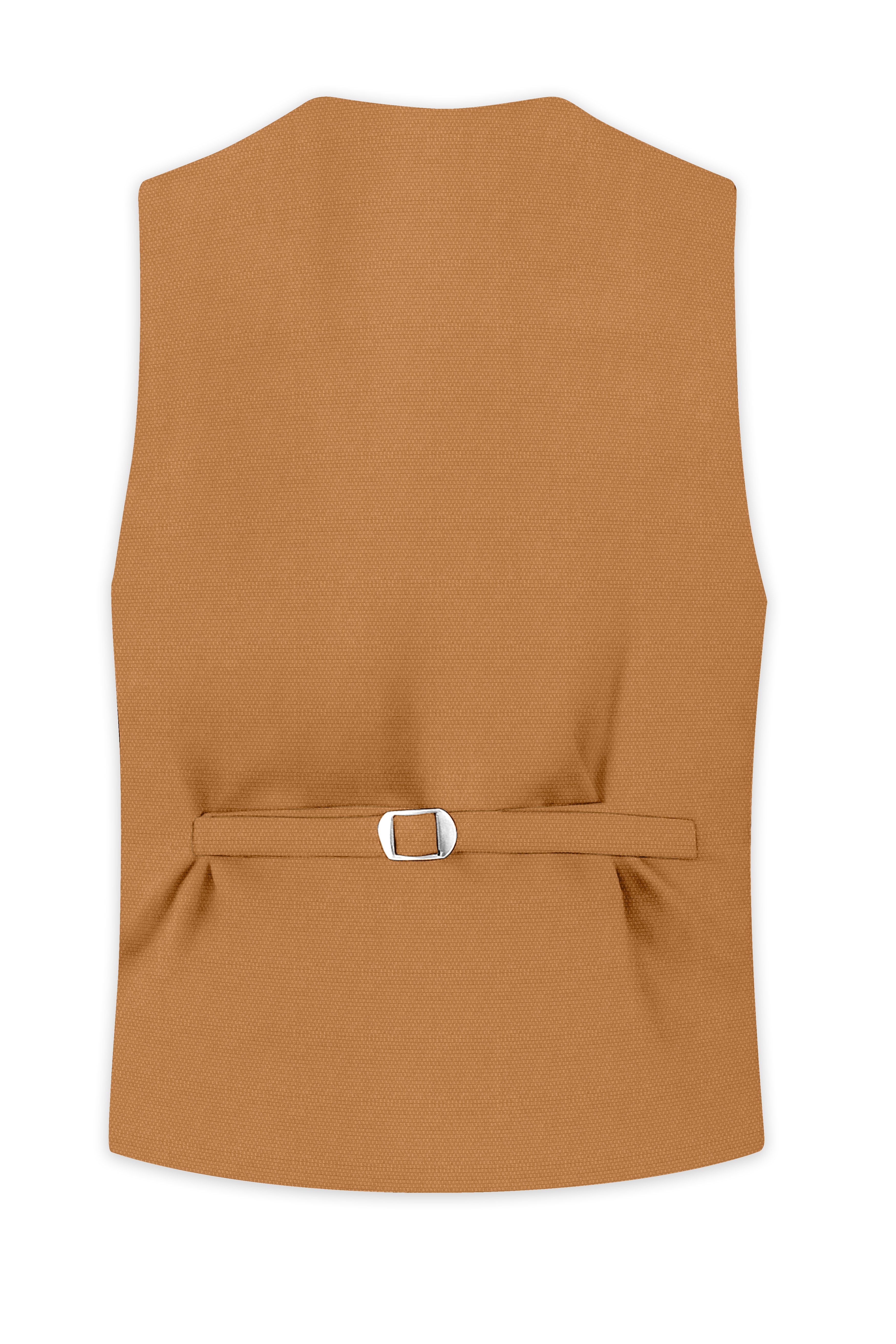 Twine Brown Dobby Textured Waistcoat