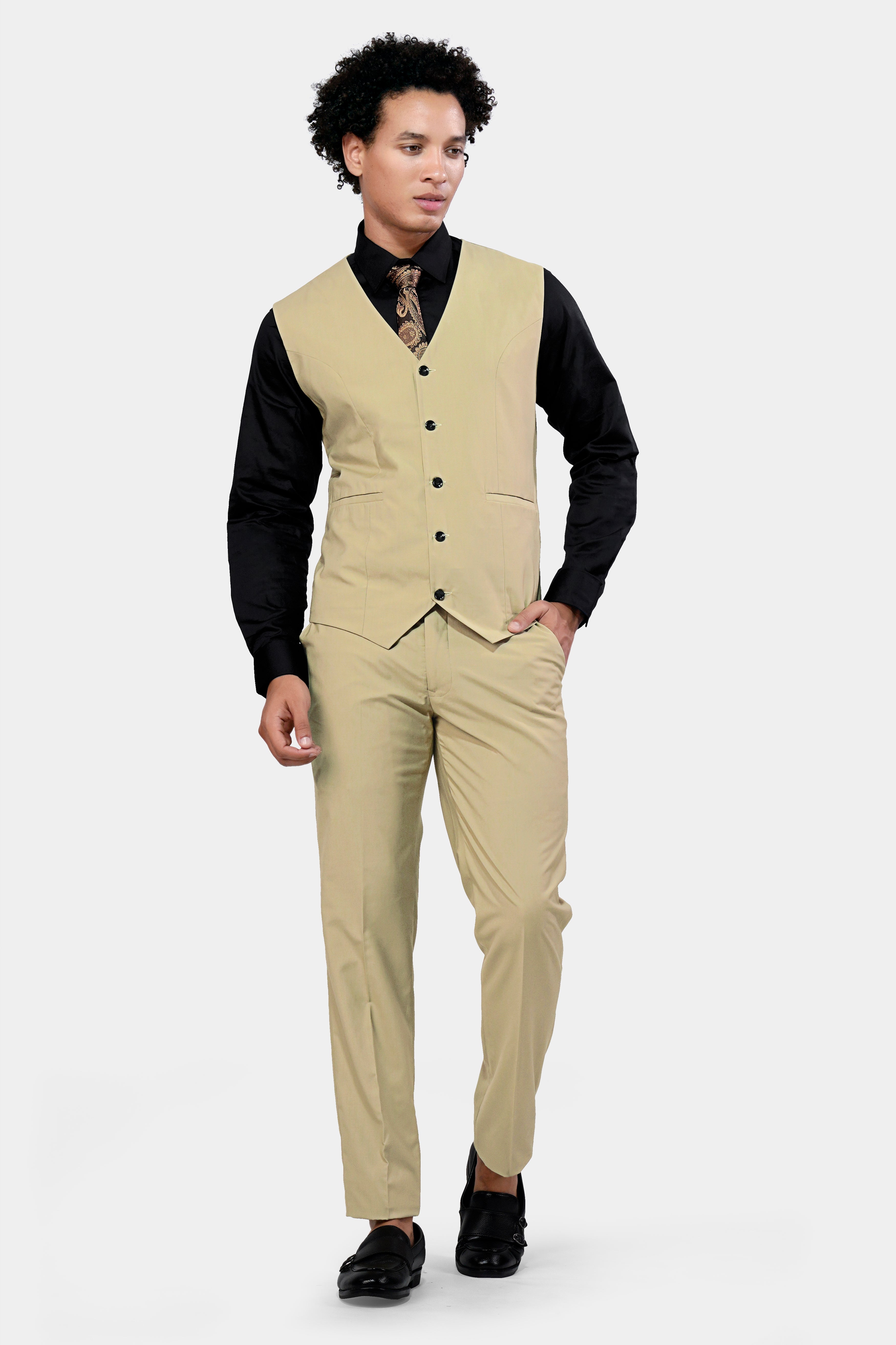 Yuma Cream Wool Rich Waistcoat V2925-36, V2925-38, V2925-40, V2925-42, V2925-44, V2925-46, V2925-48, V2925-50, V2925-25, V2925-54, V2925-56, V2925-58, V2925-60