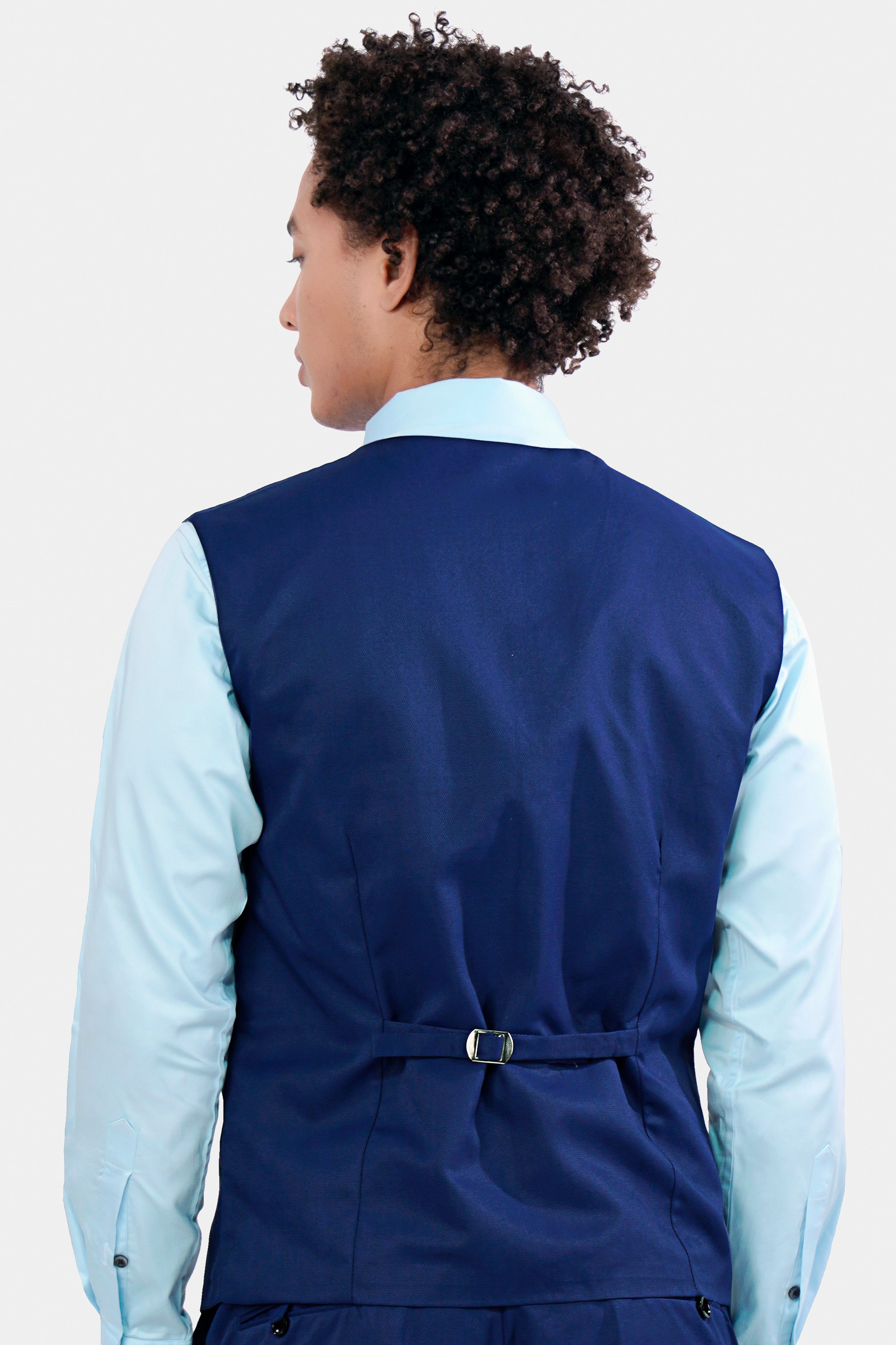Catalina Blue Wool Rich Waistcoat V2943-36, V2943-38, V2943-40, V2943-42, V2943-44, V2943-46, V2943-48, V2943-50, V2943-43, V2943-54, V2943-56, V2943-58, V2943-60