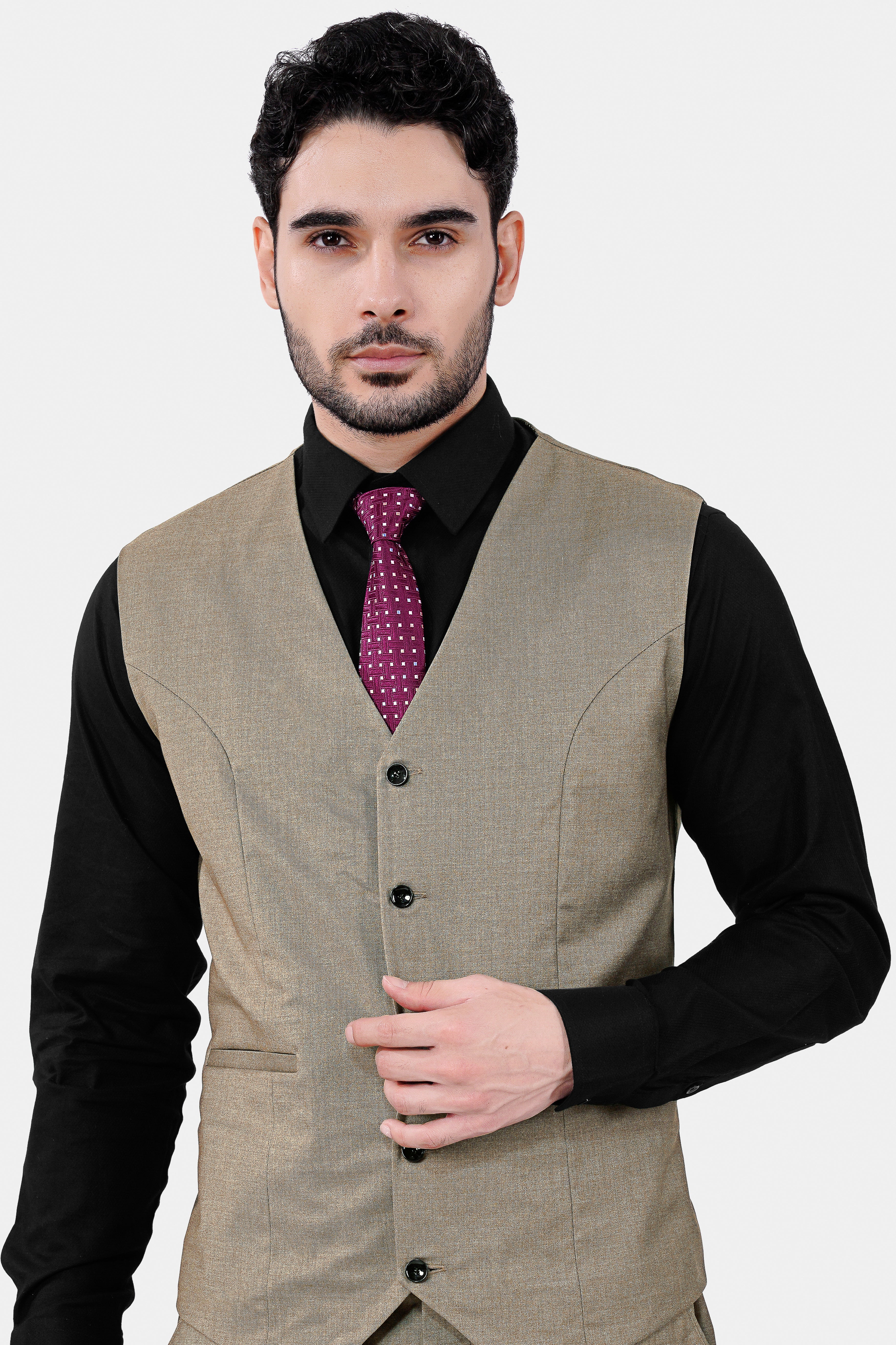 Stonewall Brown Wool Rich Waistcoat V3044-36, V3044-38, V3044-40, V3044-42, V3044-44, V3044-46, V3044-48, V3044-50, V3044-44, V3044-54, V3044-56, V3044-58, V3044-60
