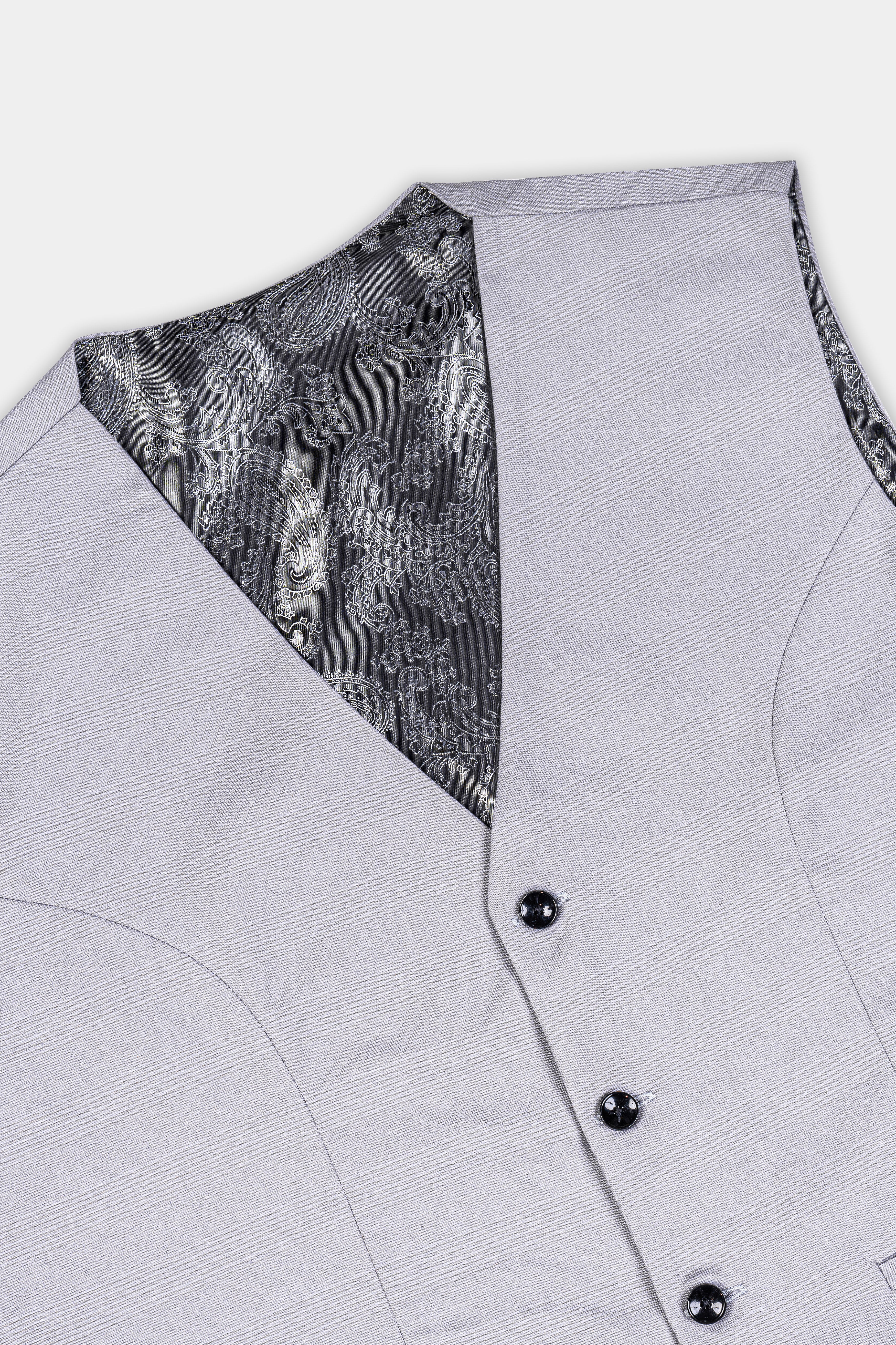 Seed Gray Wool Rich Waistcoat