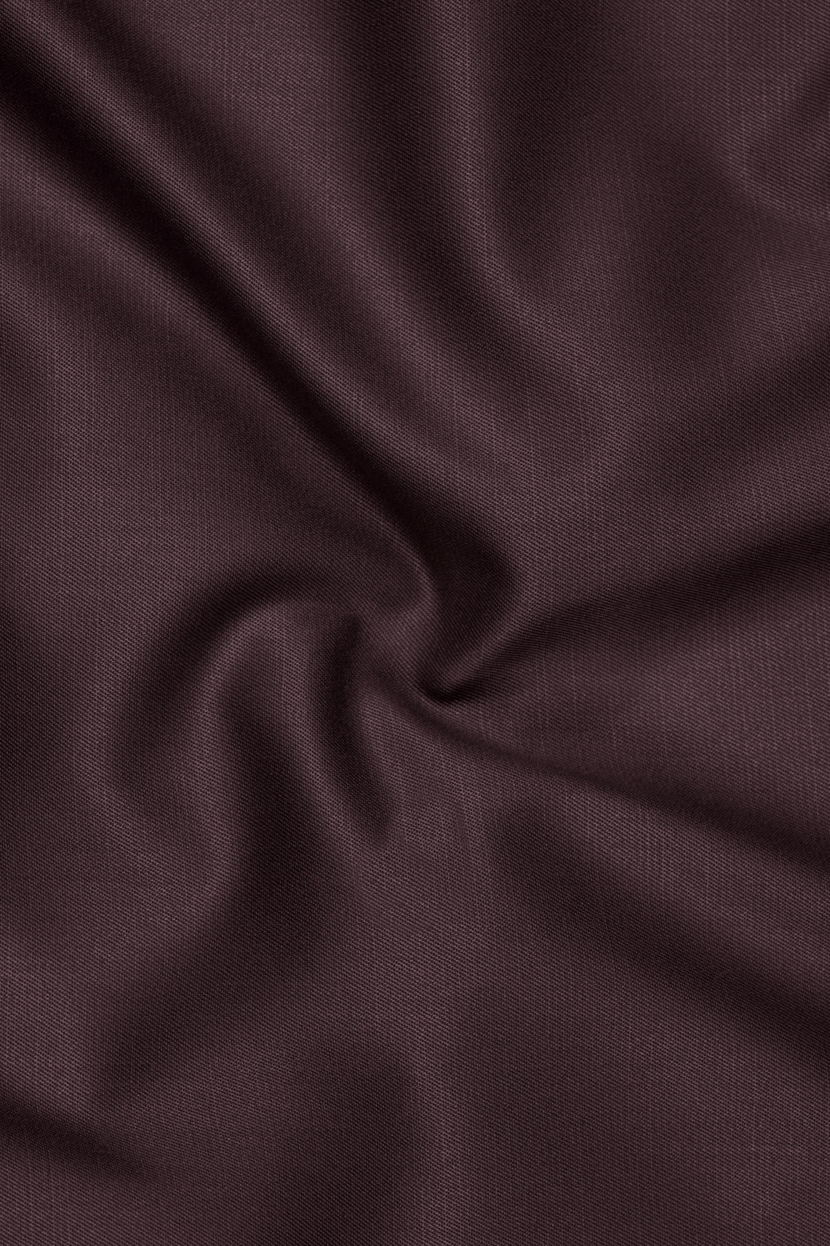 Espresso-Hickory Brown Solid Wool Rich Slight Stretch Waistcoat