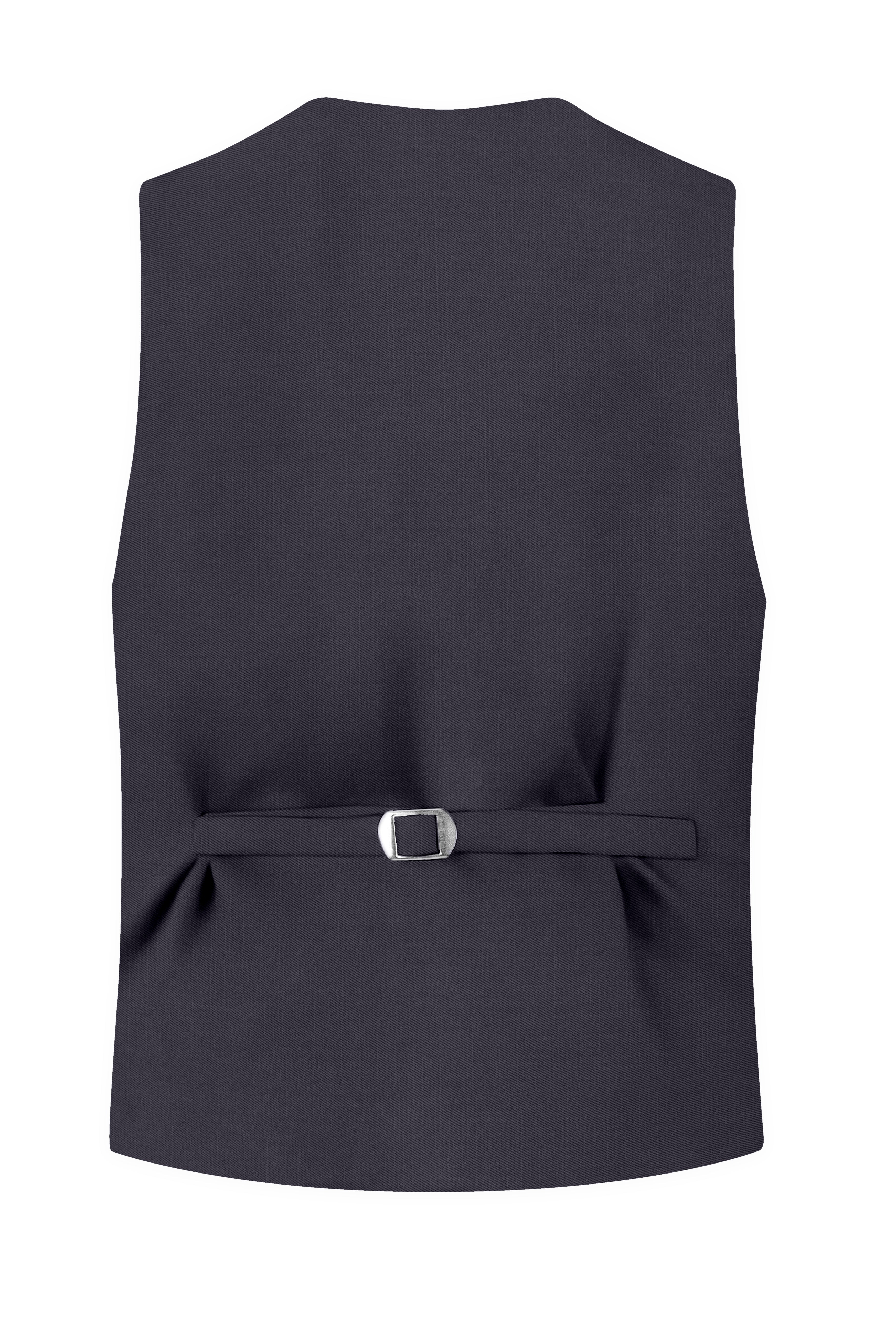 Vogue-Glaucous Gray Solid Wool Rich Slight Stretch Waistcoat