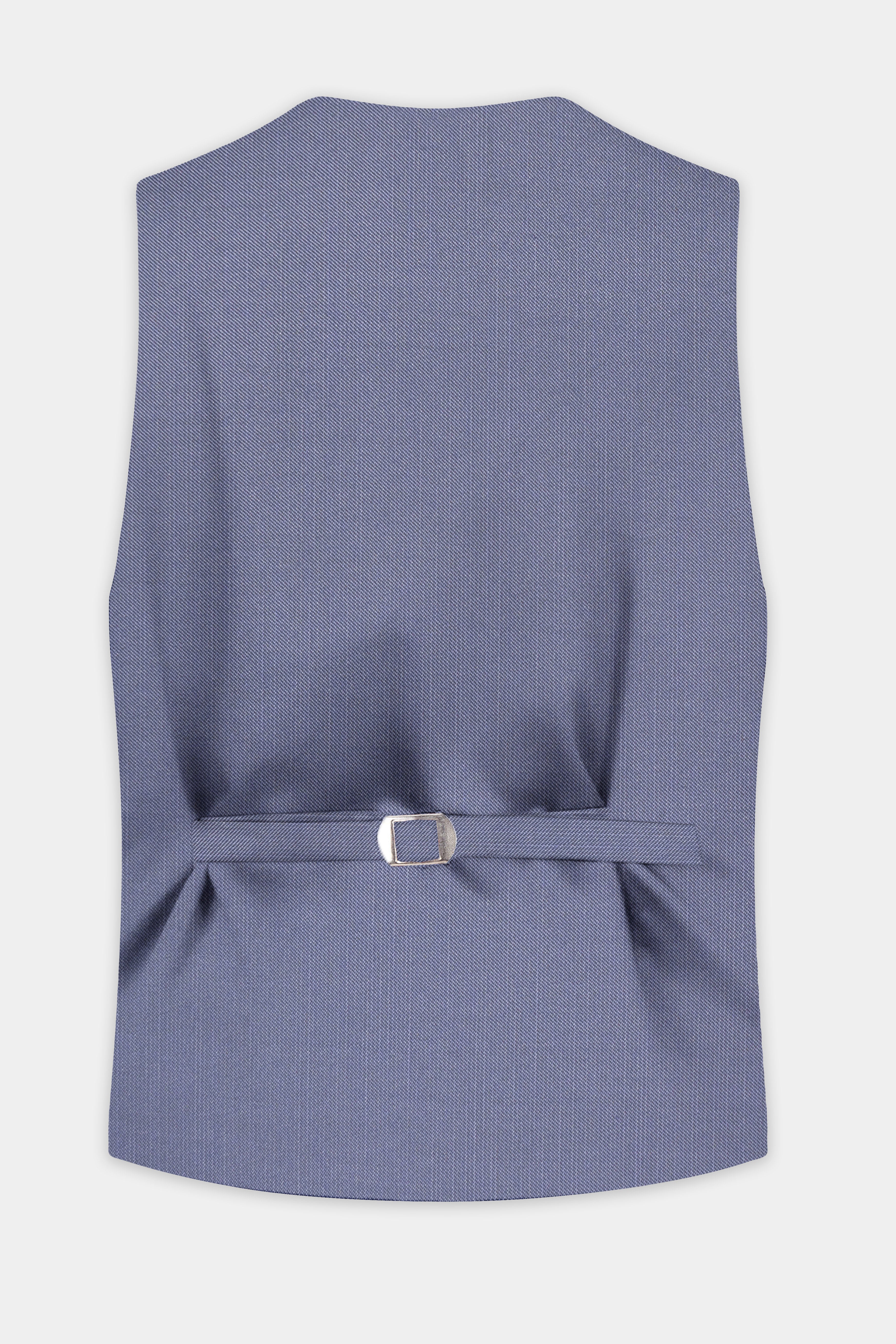 Zenith-Comet Gray Solid Wool Rich Slight Stretch Waistcoat