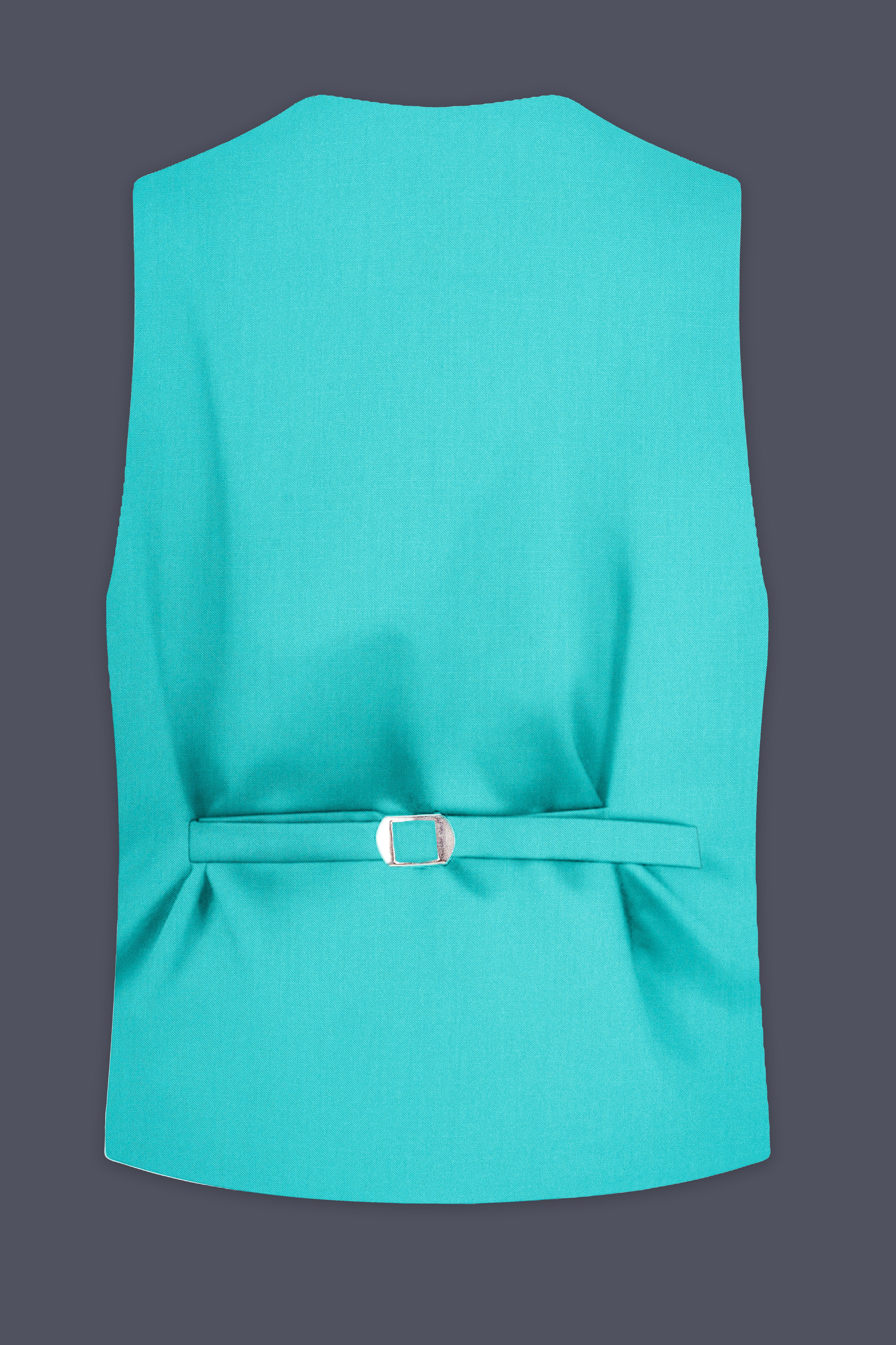 Aegir-Viking Blue Wool Rich Slight Stretch Waistcoat