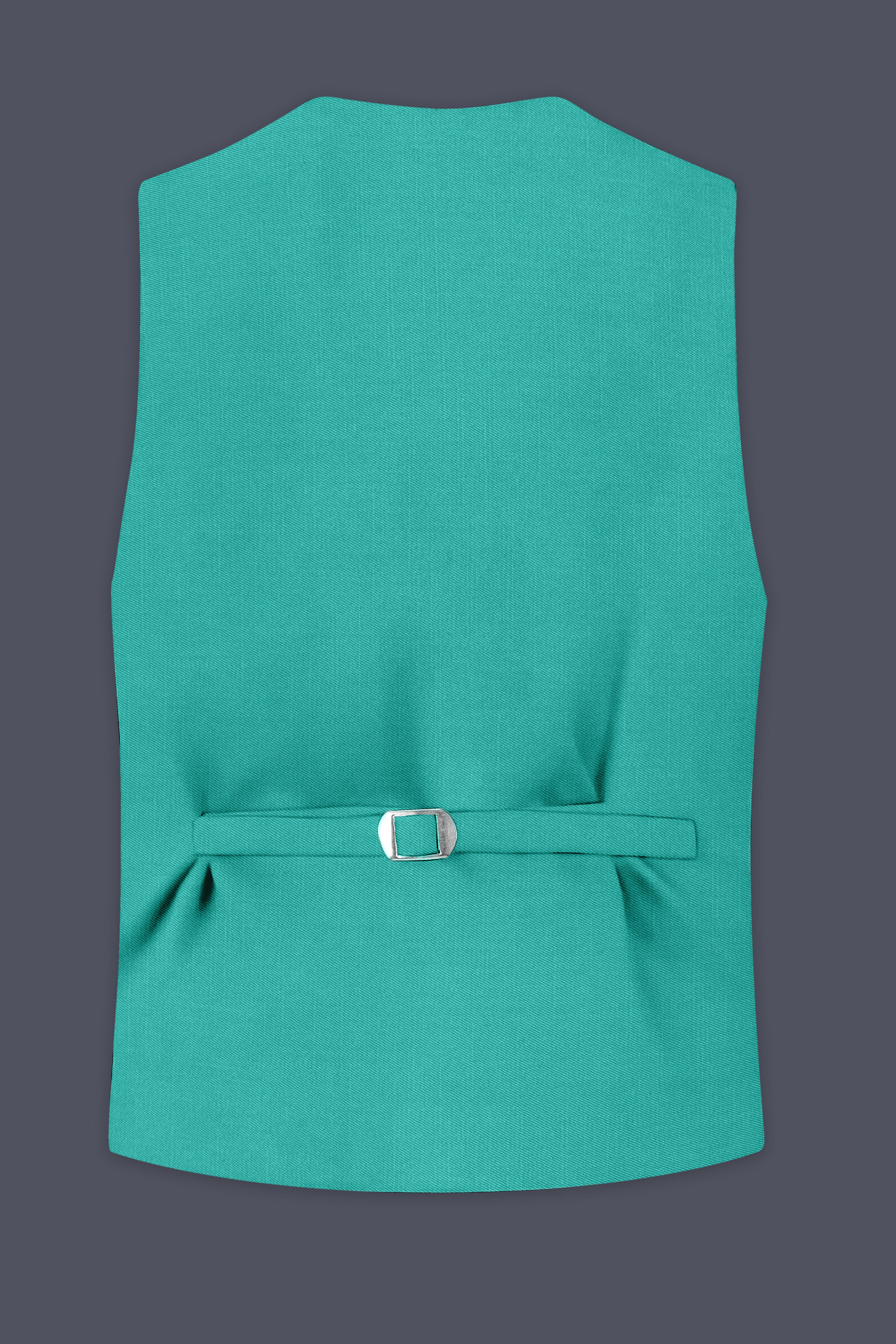 Aegir-Viking Blue Wool Rich Slight Stretch Waistcoat