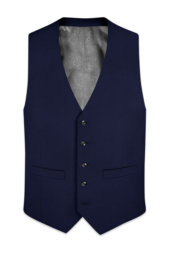 Azurion-Royal Blue Wool Rich Waistcoat