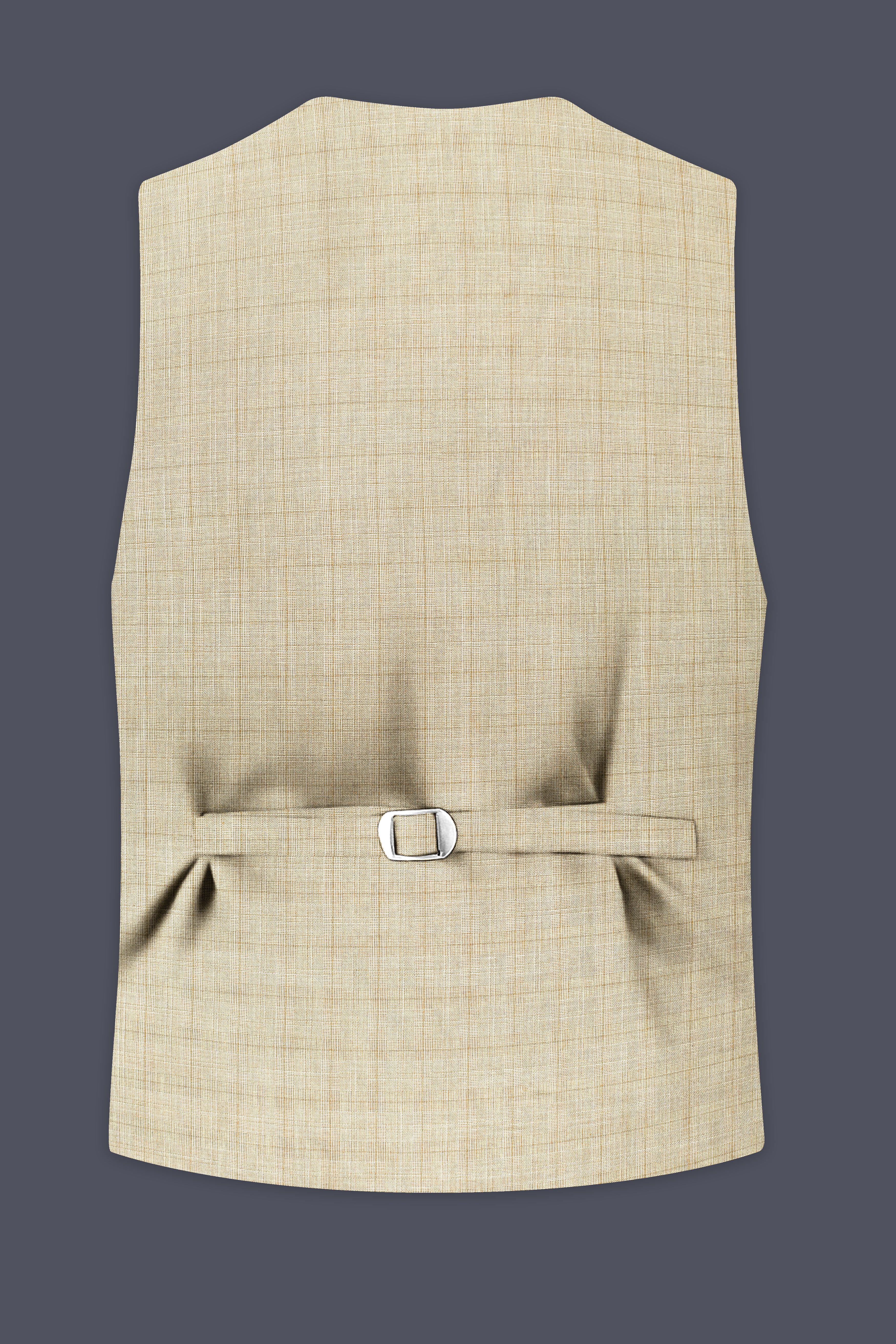 Alviora-Rodeo Dust Cream Windowpane Wool Rich Waistcoats