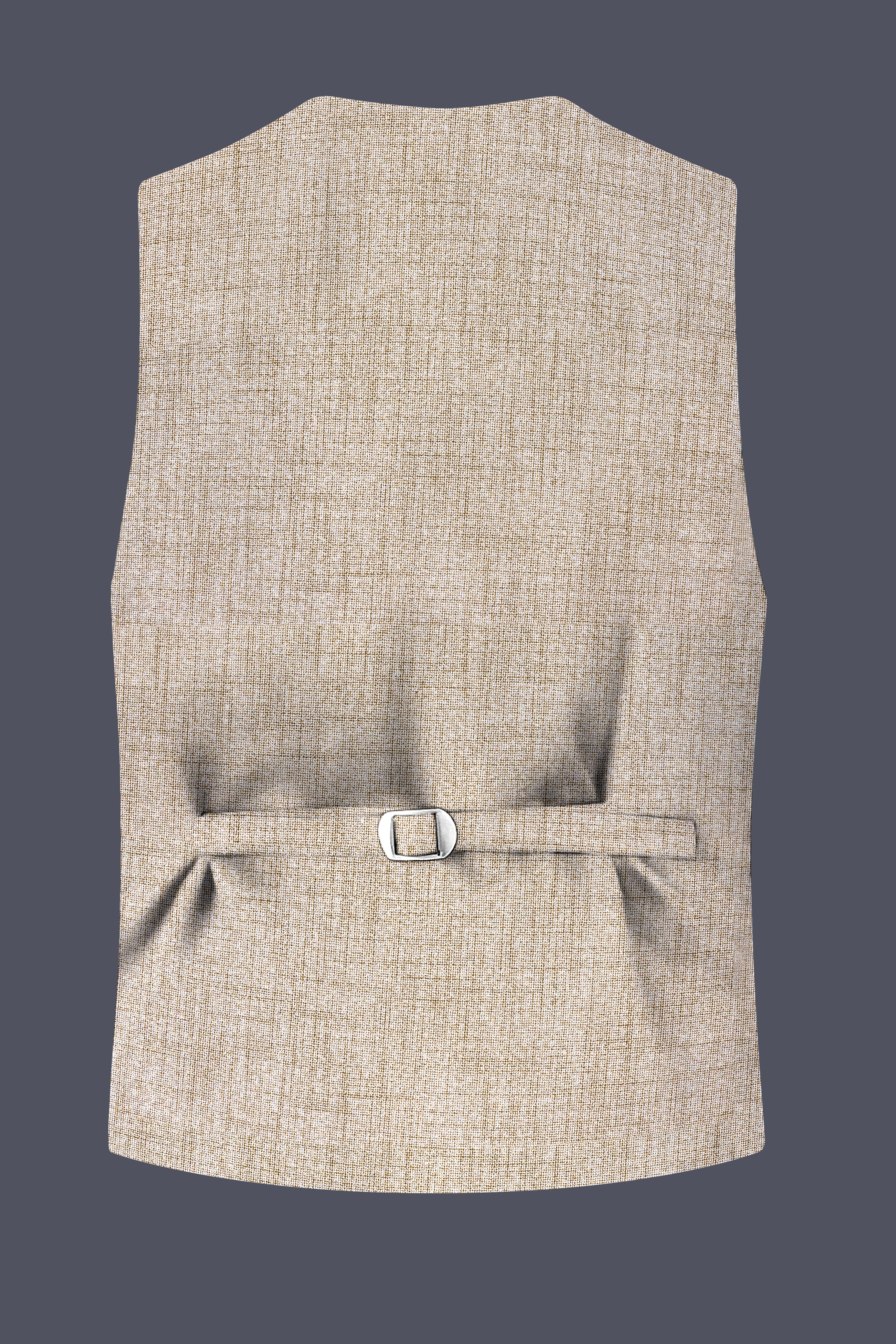 Auricrem-Martini Cream Textured Wool Rich Waistcoats