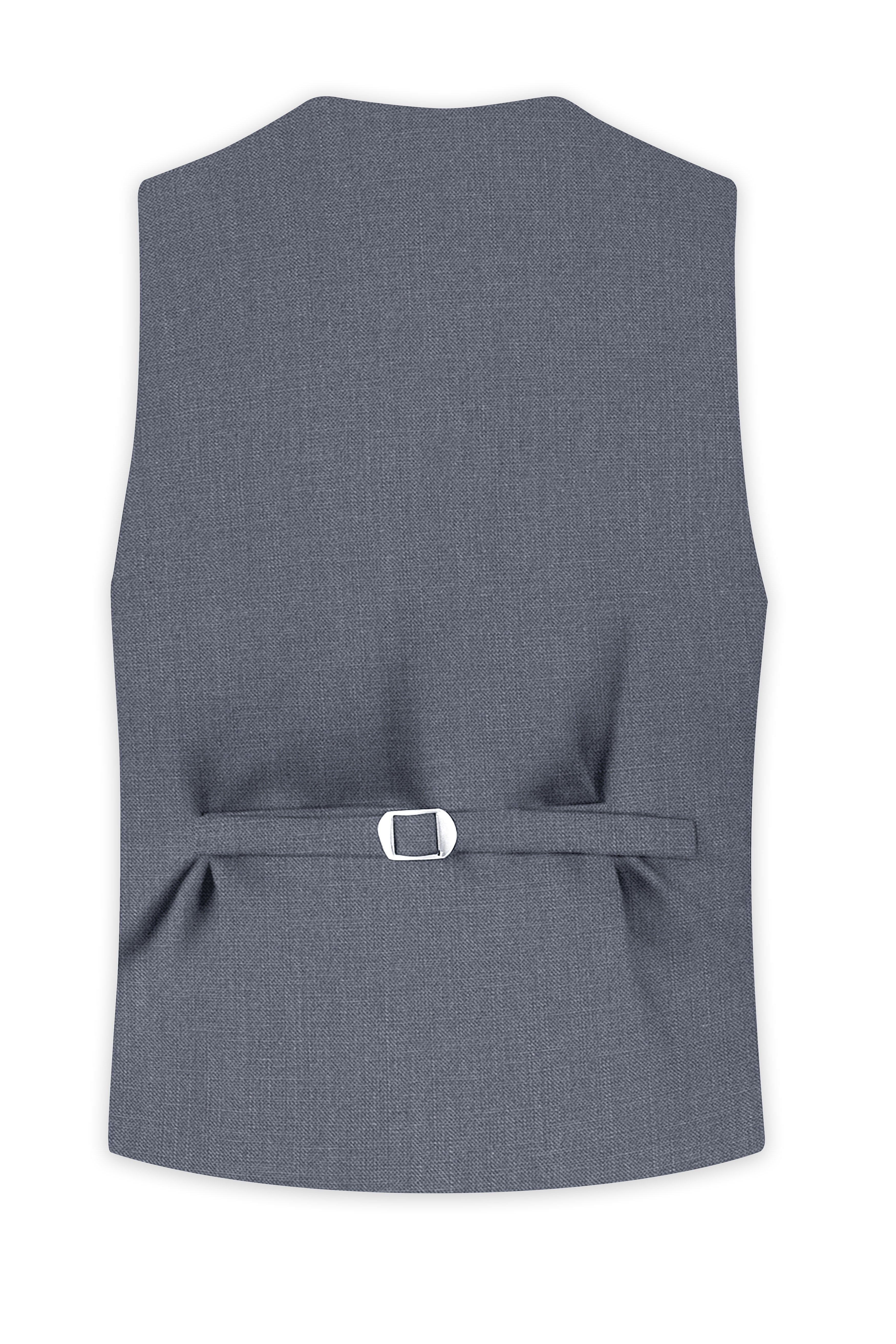 Cineris-Shuttle Gray Luxurious Linen Stretchable Waistcoats