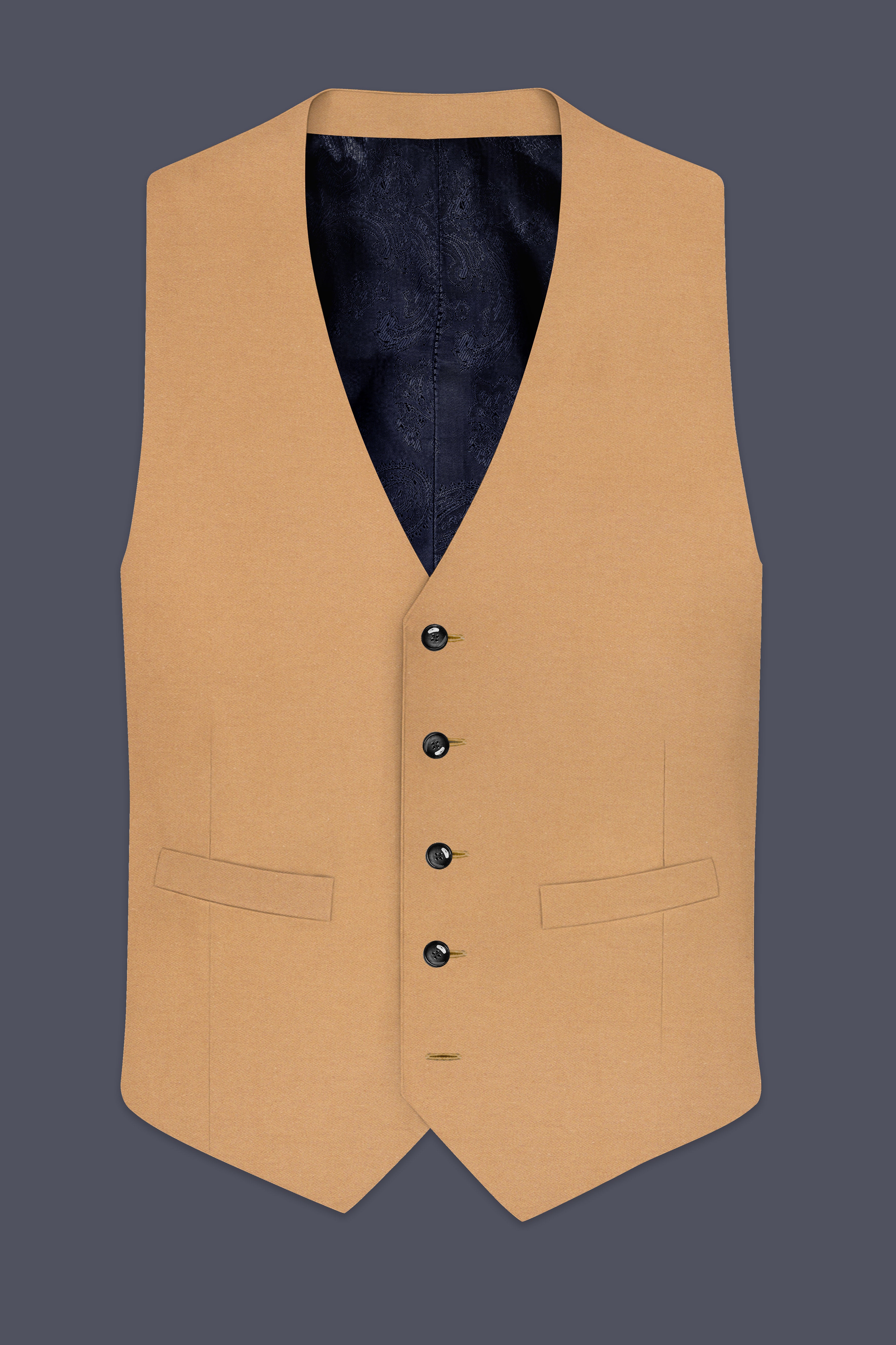Arancio-Twine Orange Premium Cotton Waistcoat