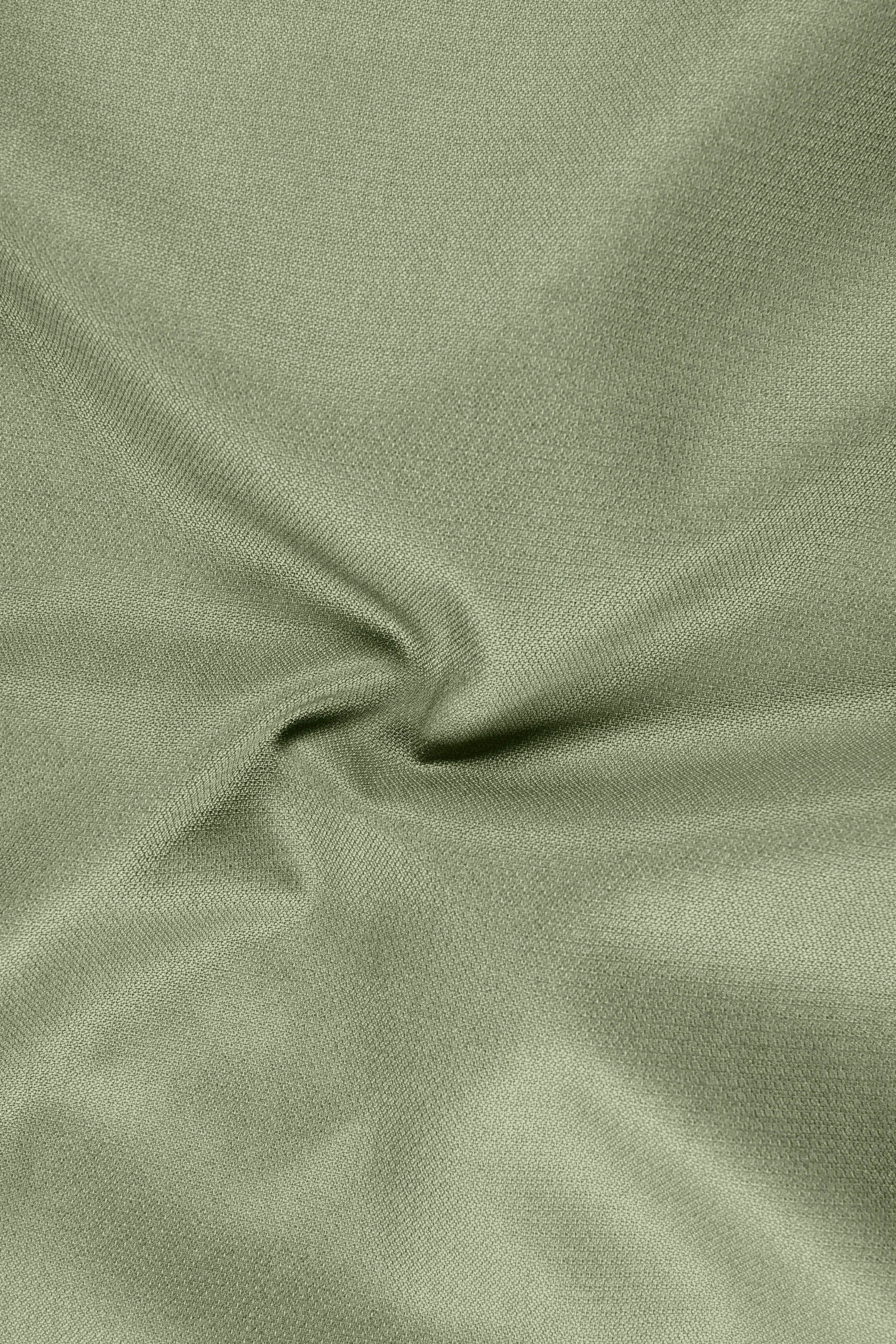 Verdo-Pablo Green Diamond Textured Wool Rich Slight Stretch Waistcoat
