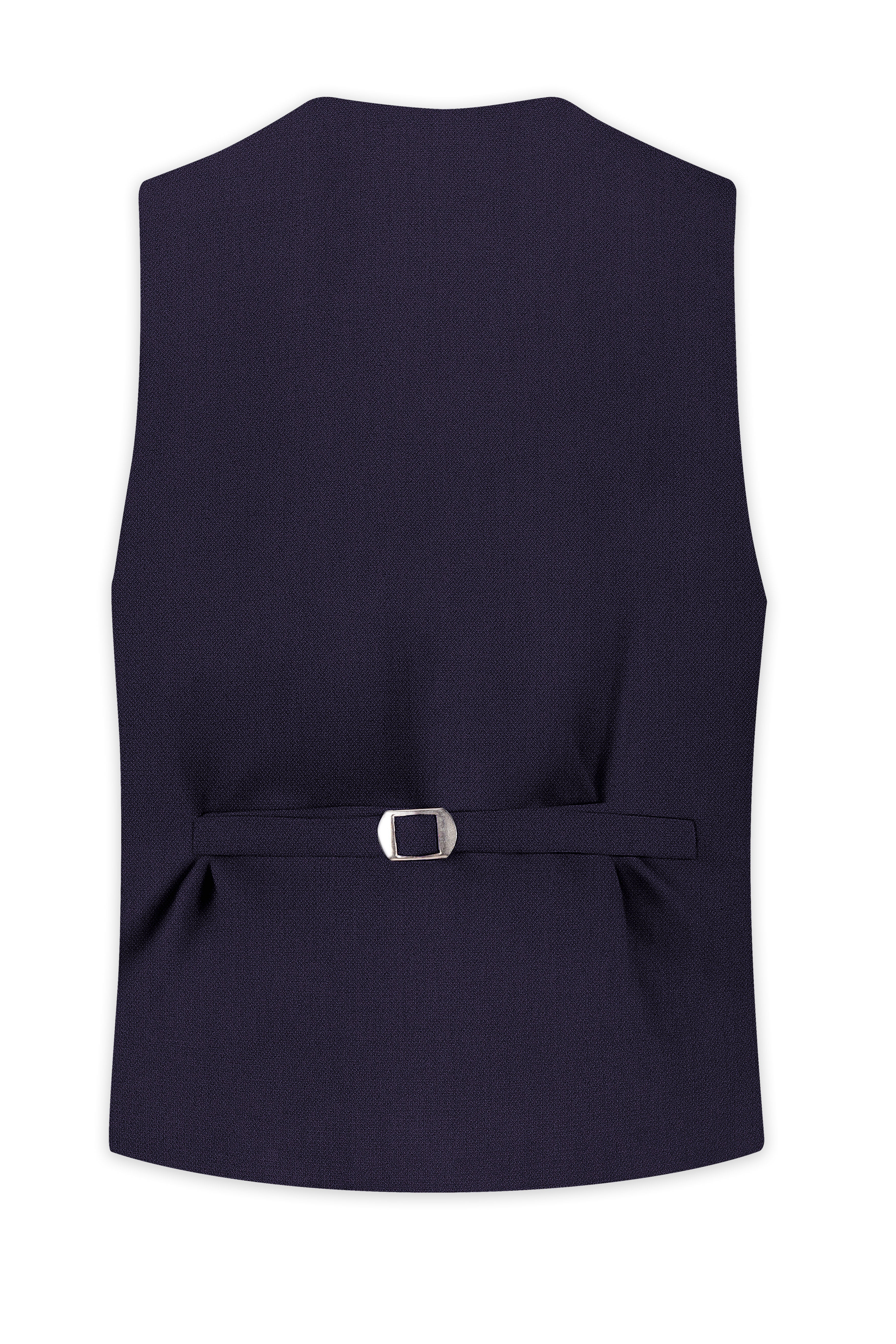 Vesper-Bastille Purple Diamond Textured Wool Rich Slight Stretch Waistcoat