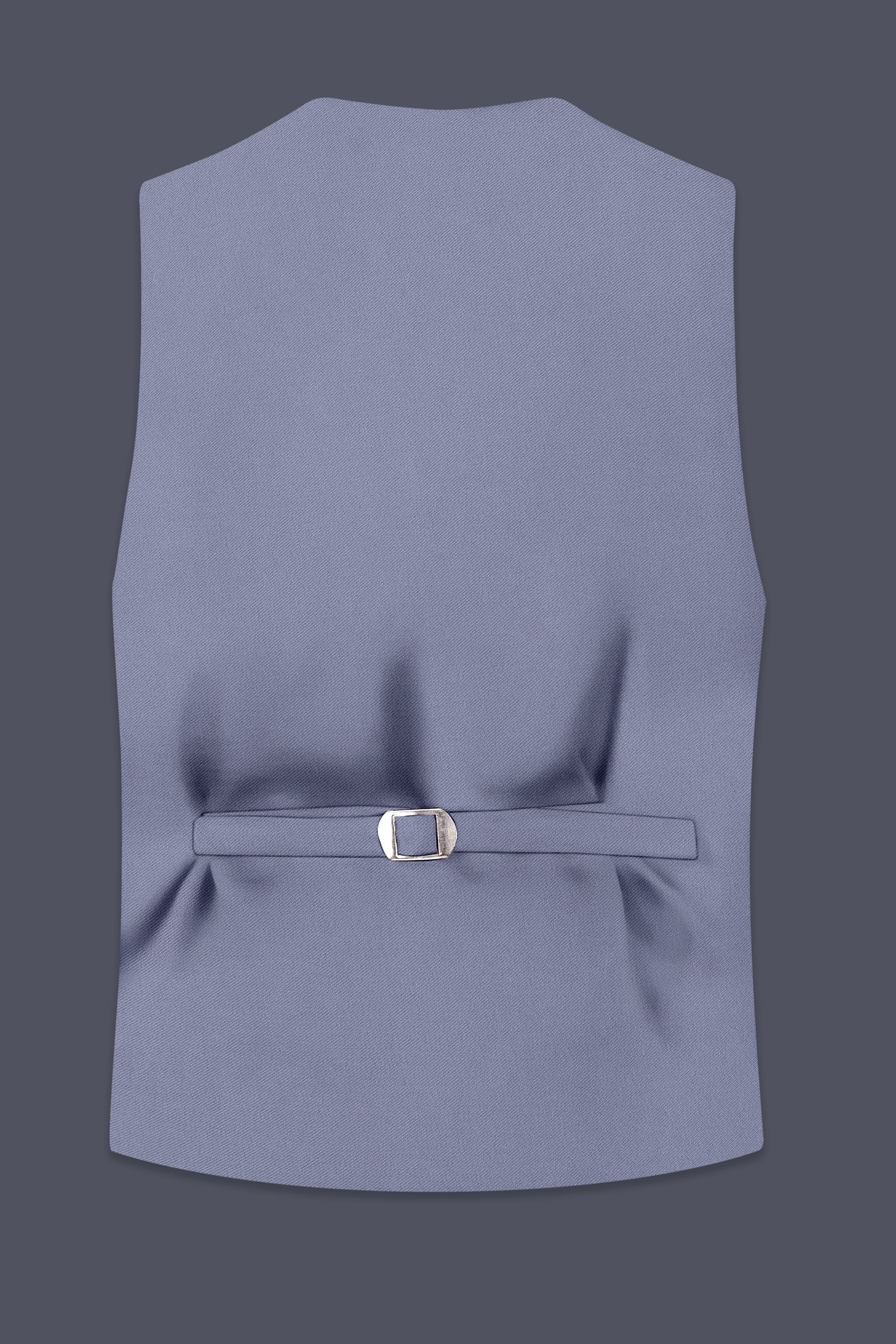 Sterling-Manatee Gray Wool Rich Slight Stretch Waistcoat